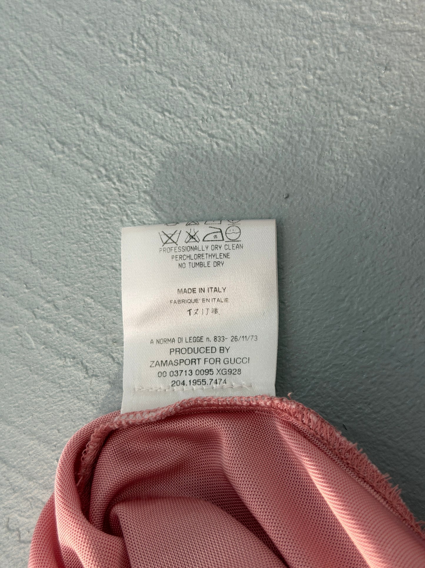 (reserved) gucci spring summer 2000 pink draped dress