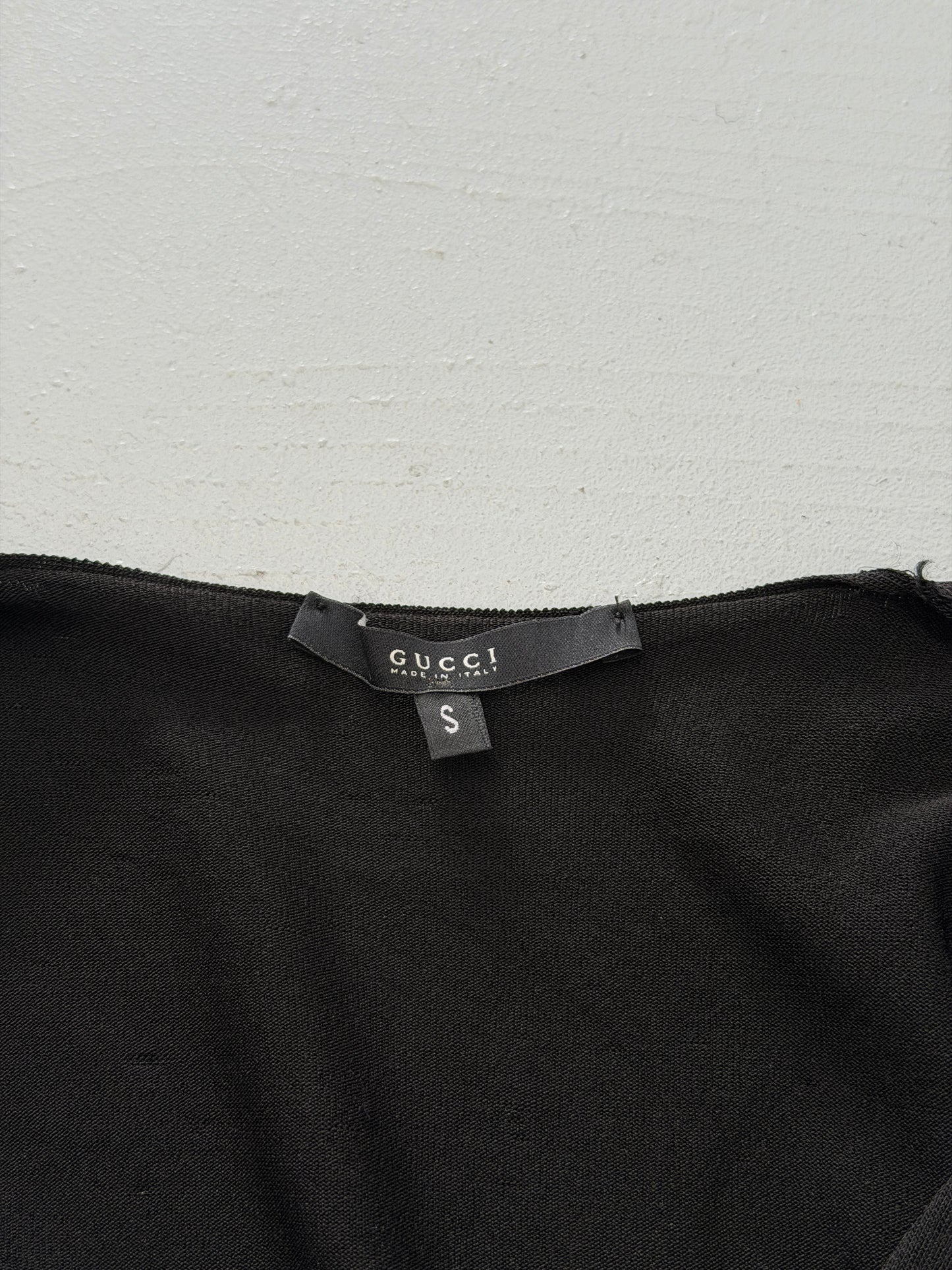 gucci 2000s cut out blouse