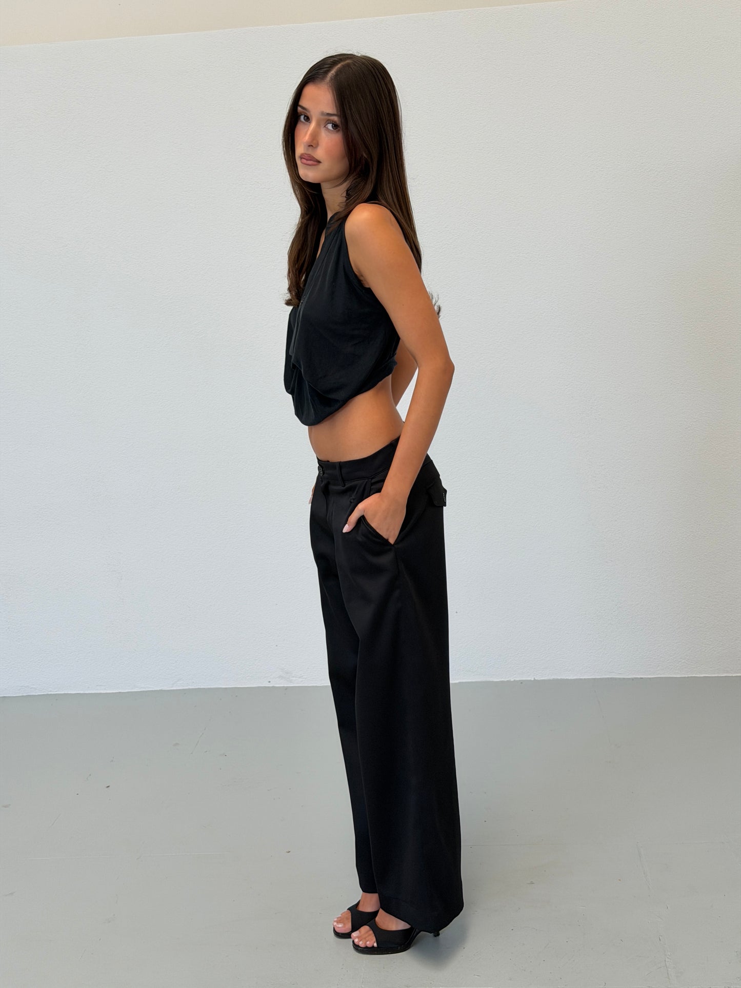 (rare) helmut lang spring 2005 runway draped top