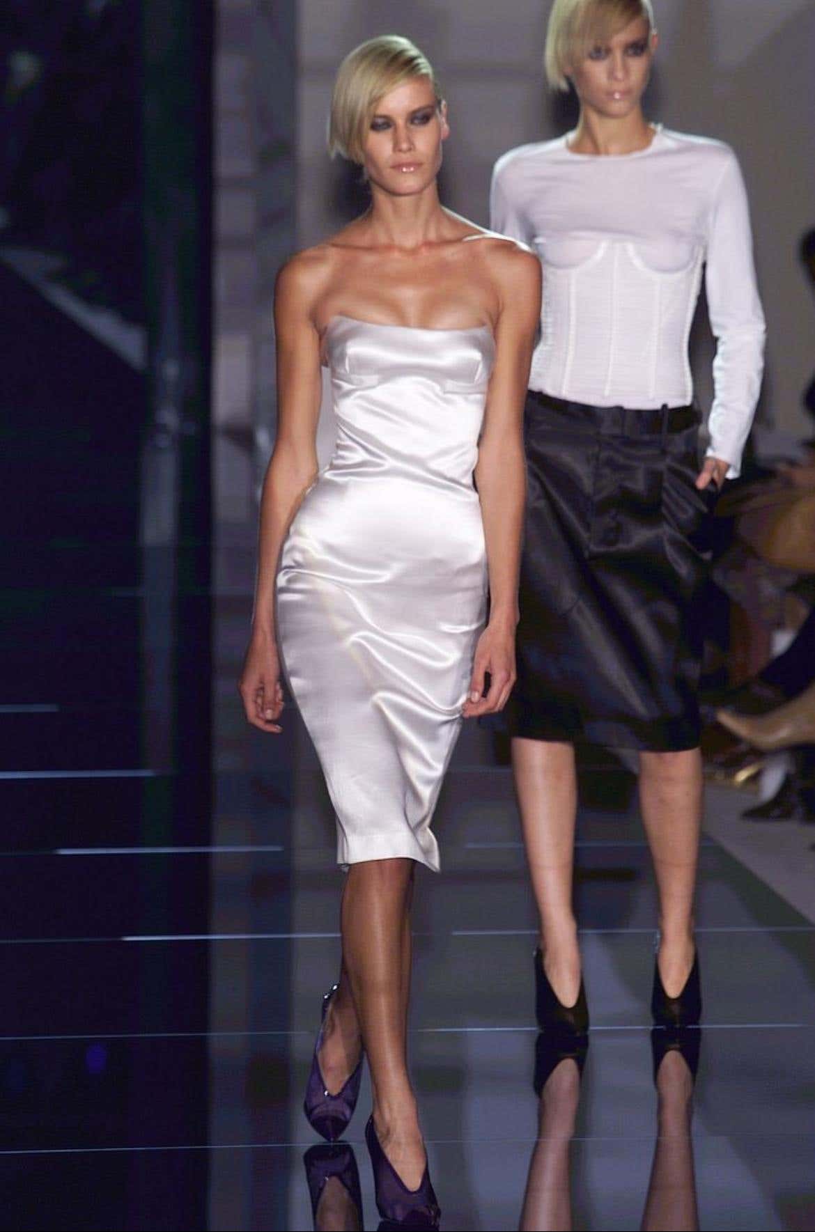 (archival) gucci spring 2001 bustier midi dress