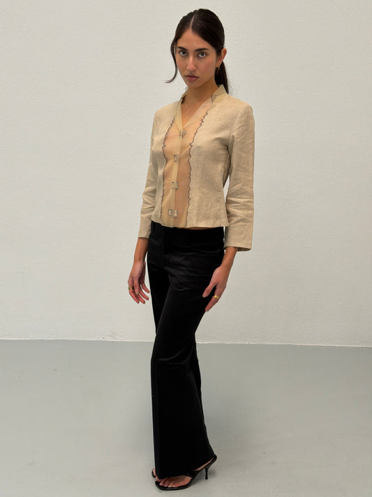 (loan only) prada spring 1998 glaze cotton jacket