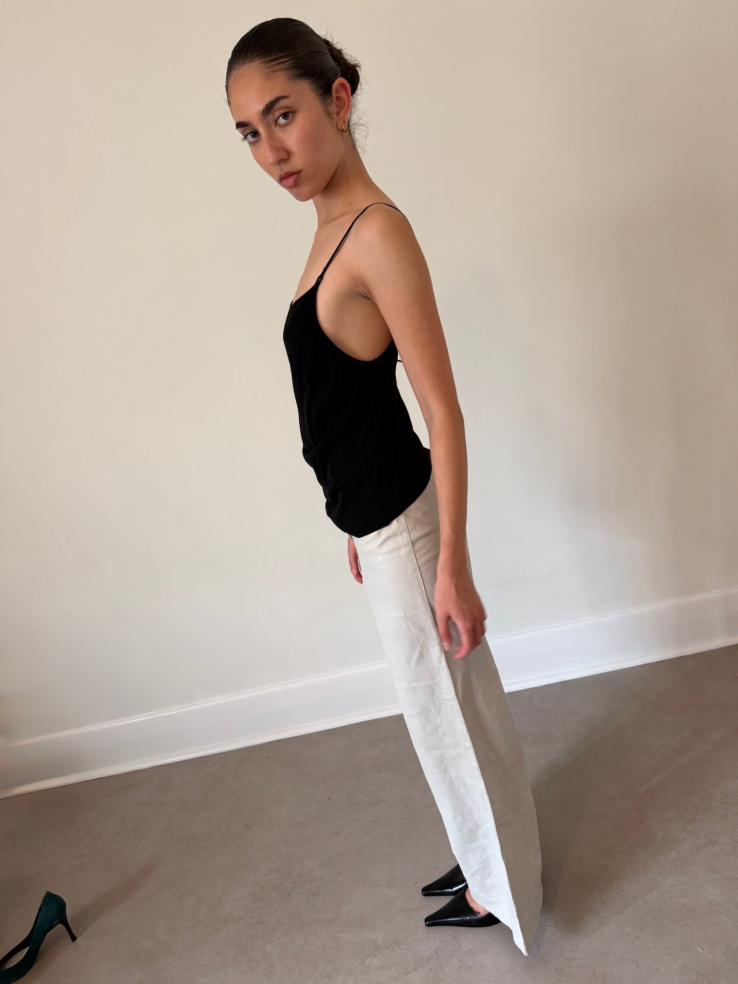 90s jil sander leather pants