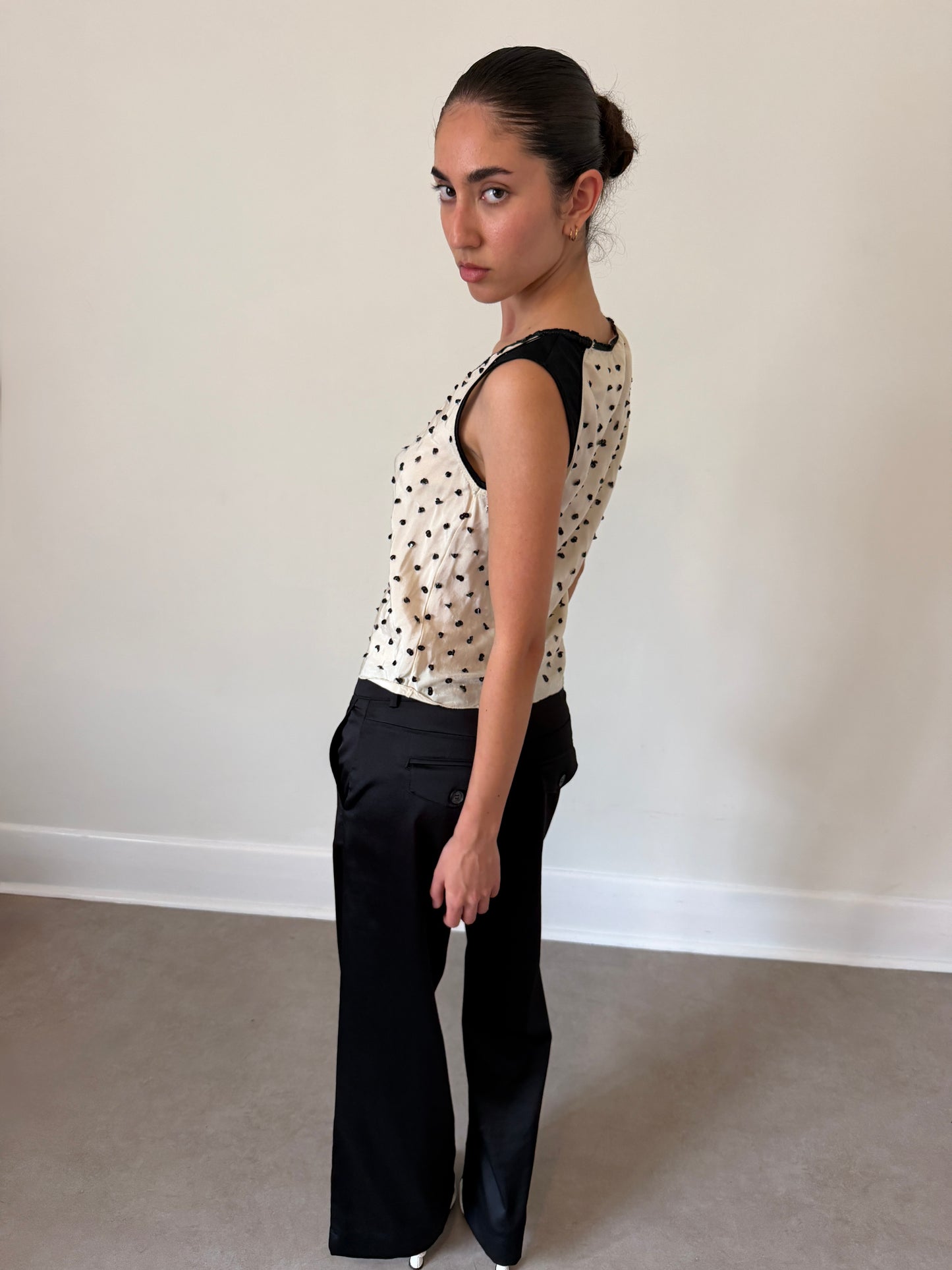 (reserved) prada spring 2000 sequin blouse