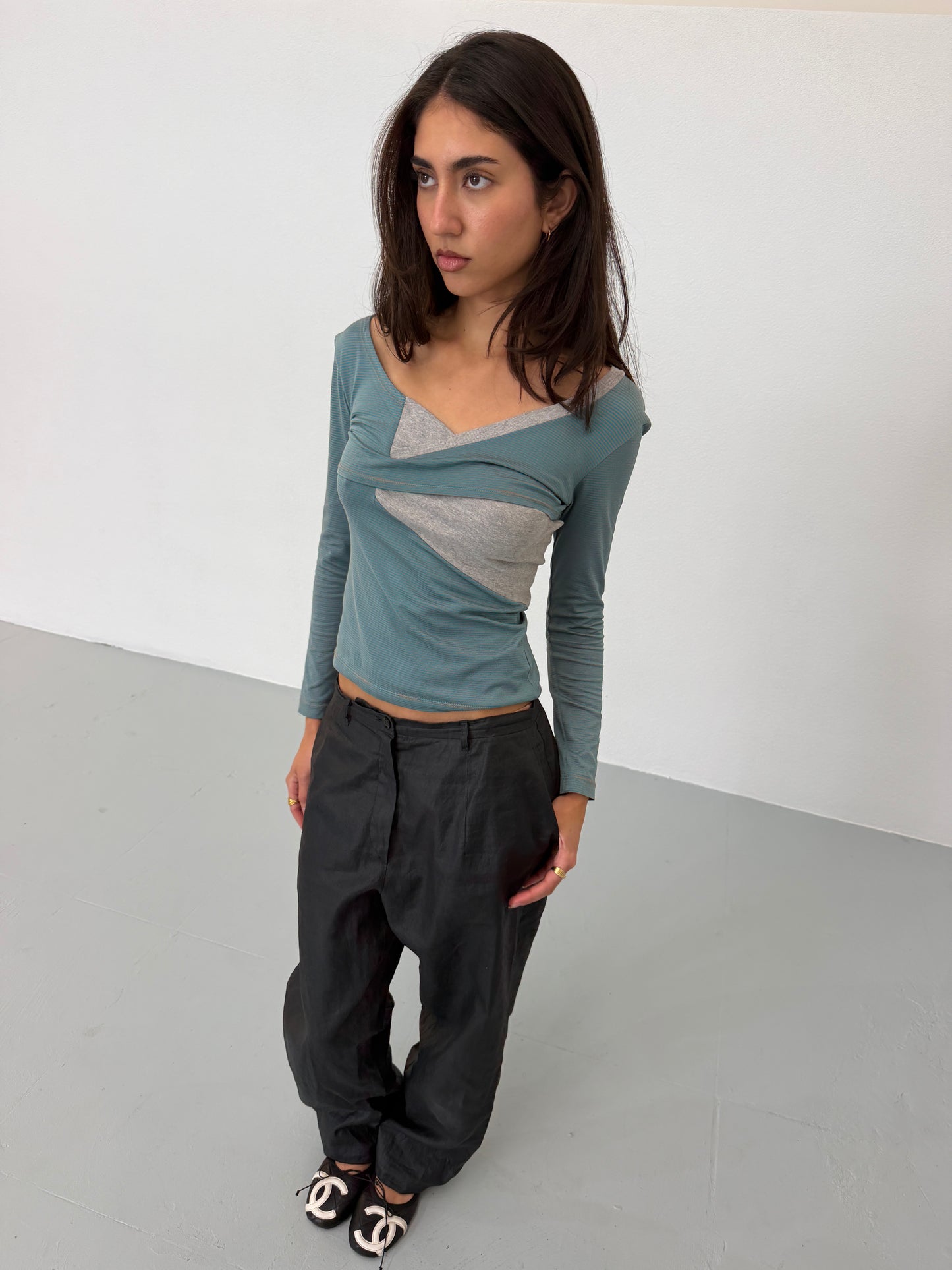 (rare) hussein chalayan spring summer 2003 layered top