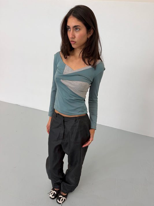 (rare) hussein chalayan spring summer 2003 layered top
