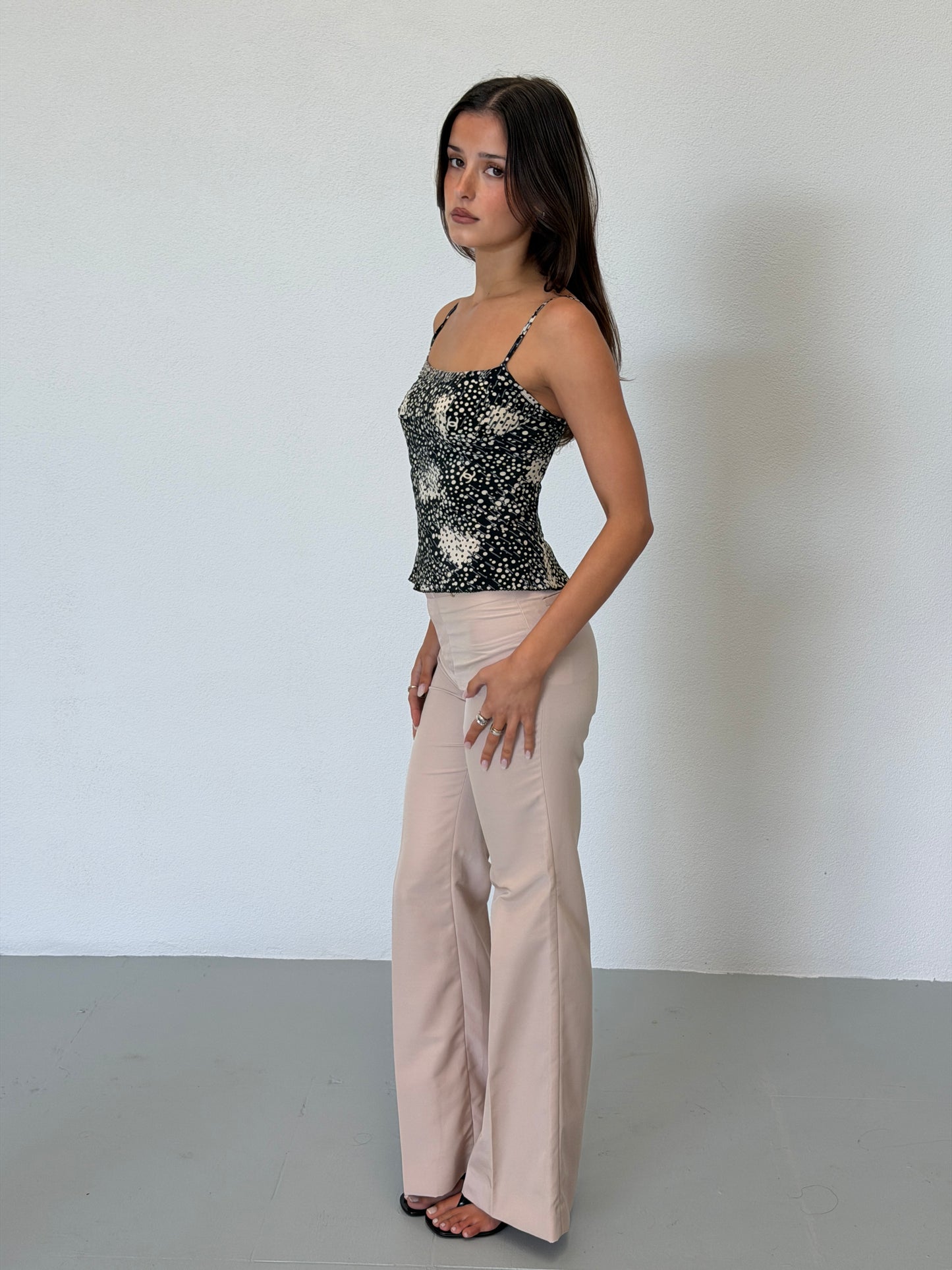 (rare) chanel fall winter 2002 runway beaded camisole
