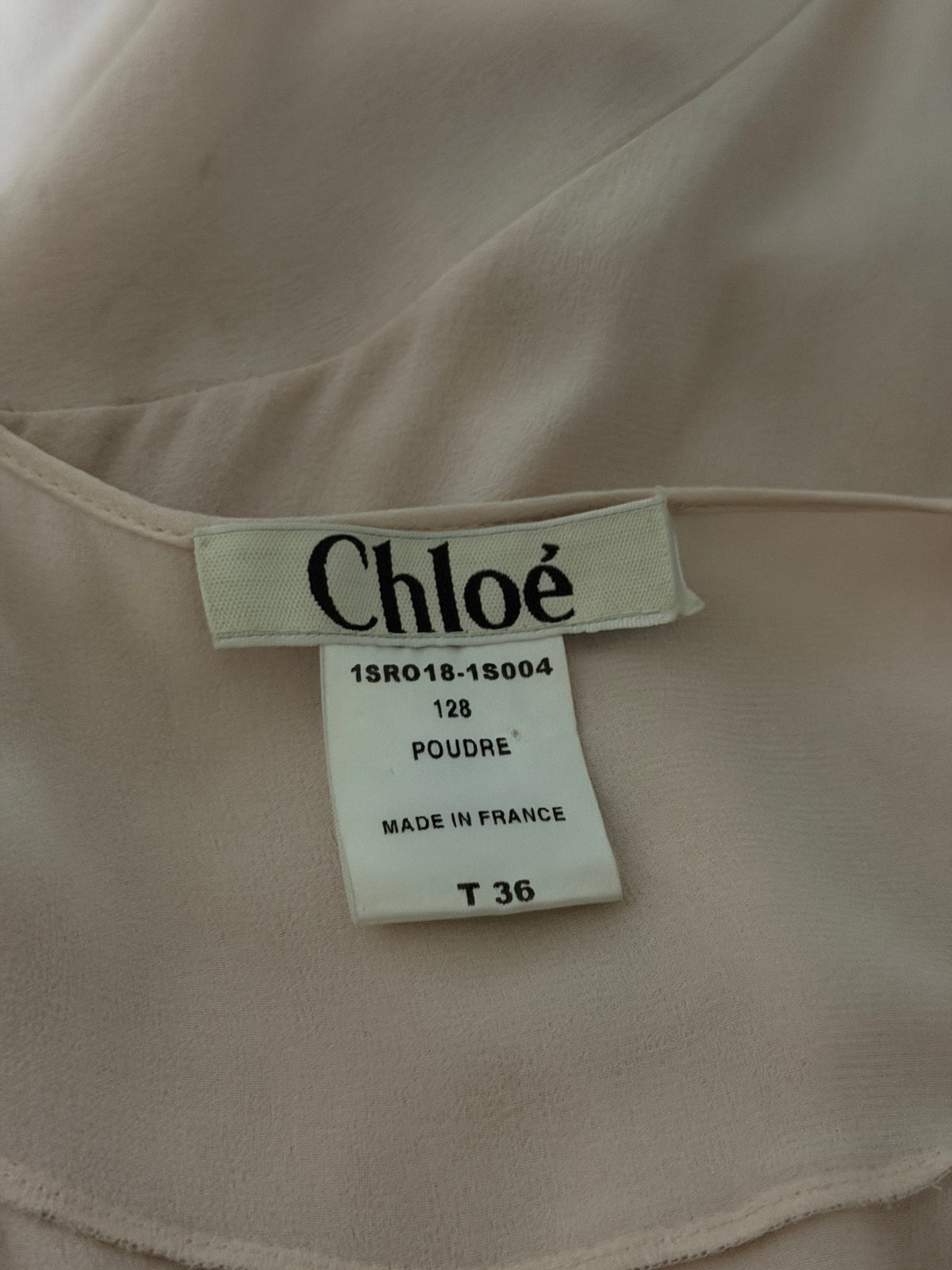 (rare) chloé spring 2001 pale pink studded silk dress