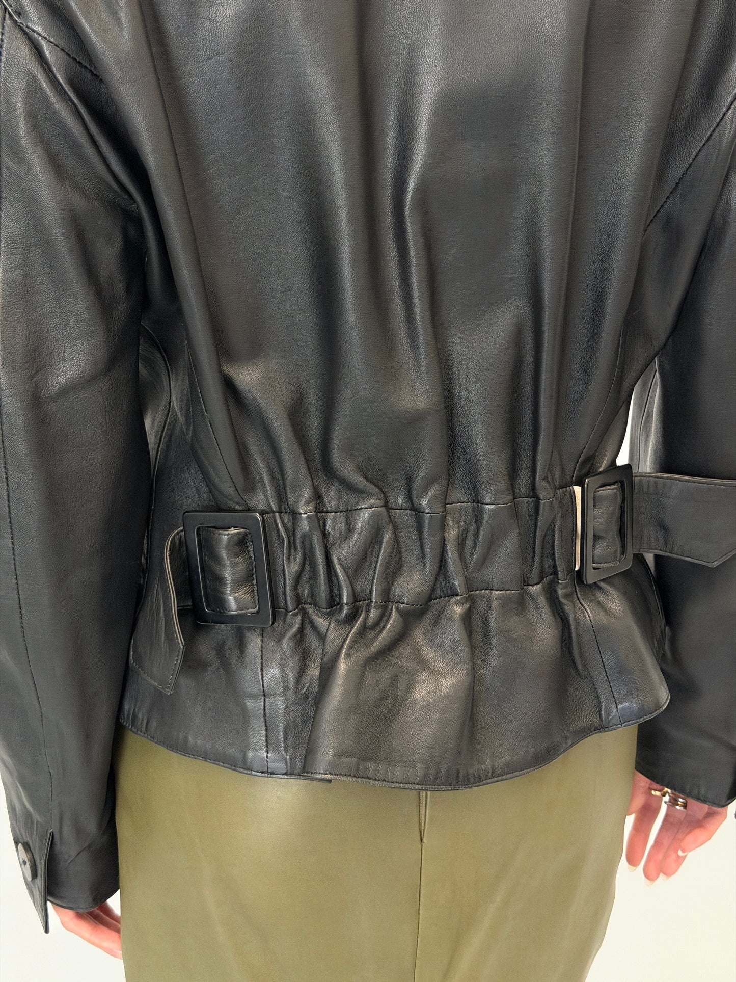 (rare) saint laurent 1980s leather jacket