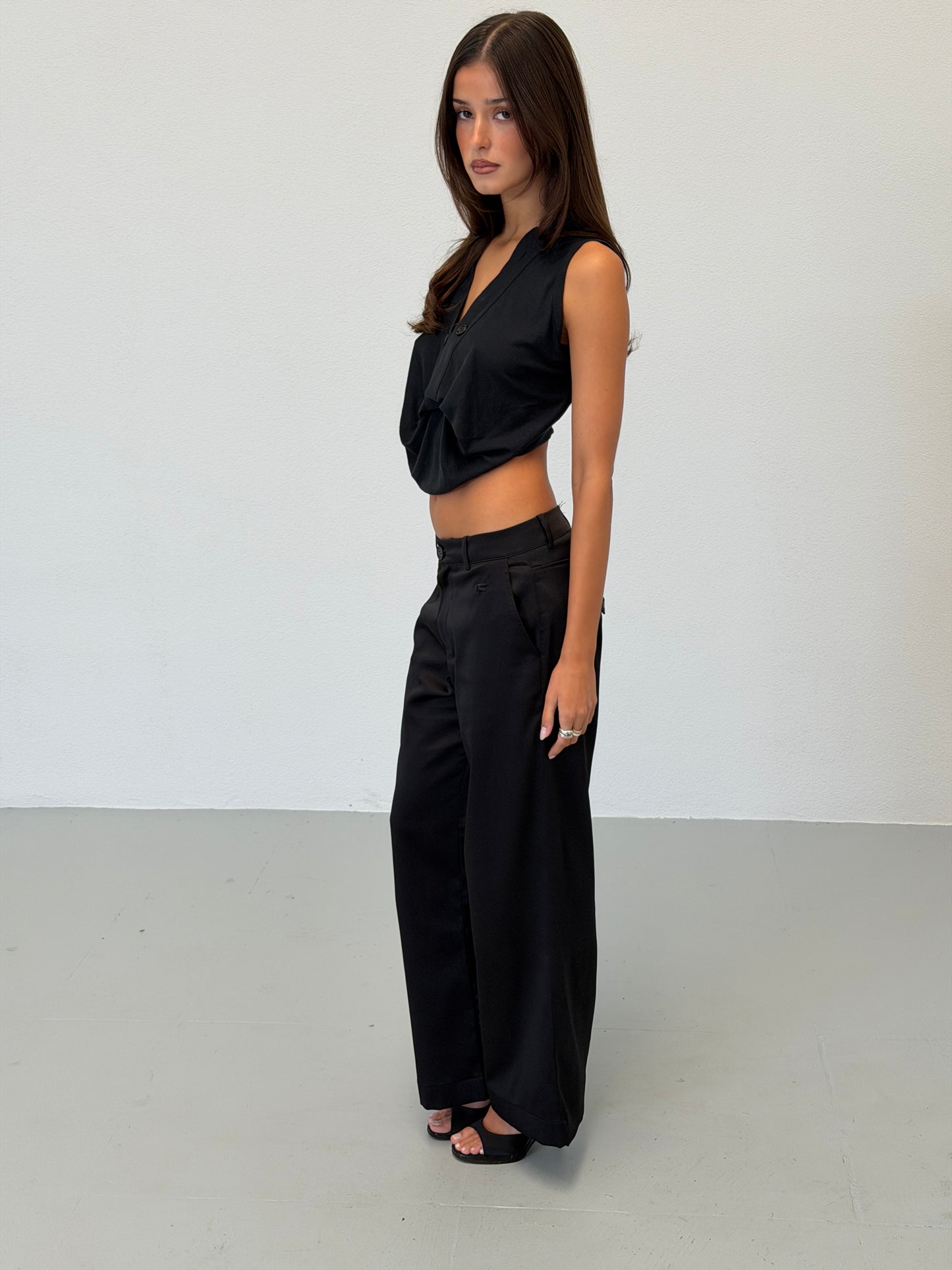 (rare) helmut lang spring 2005 runway draped top