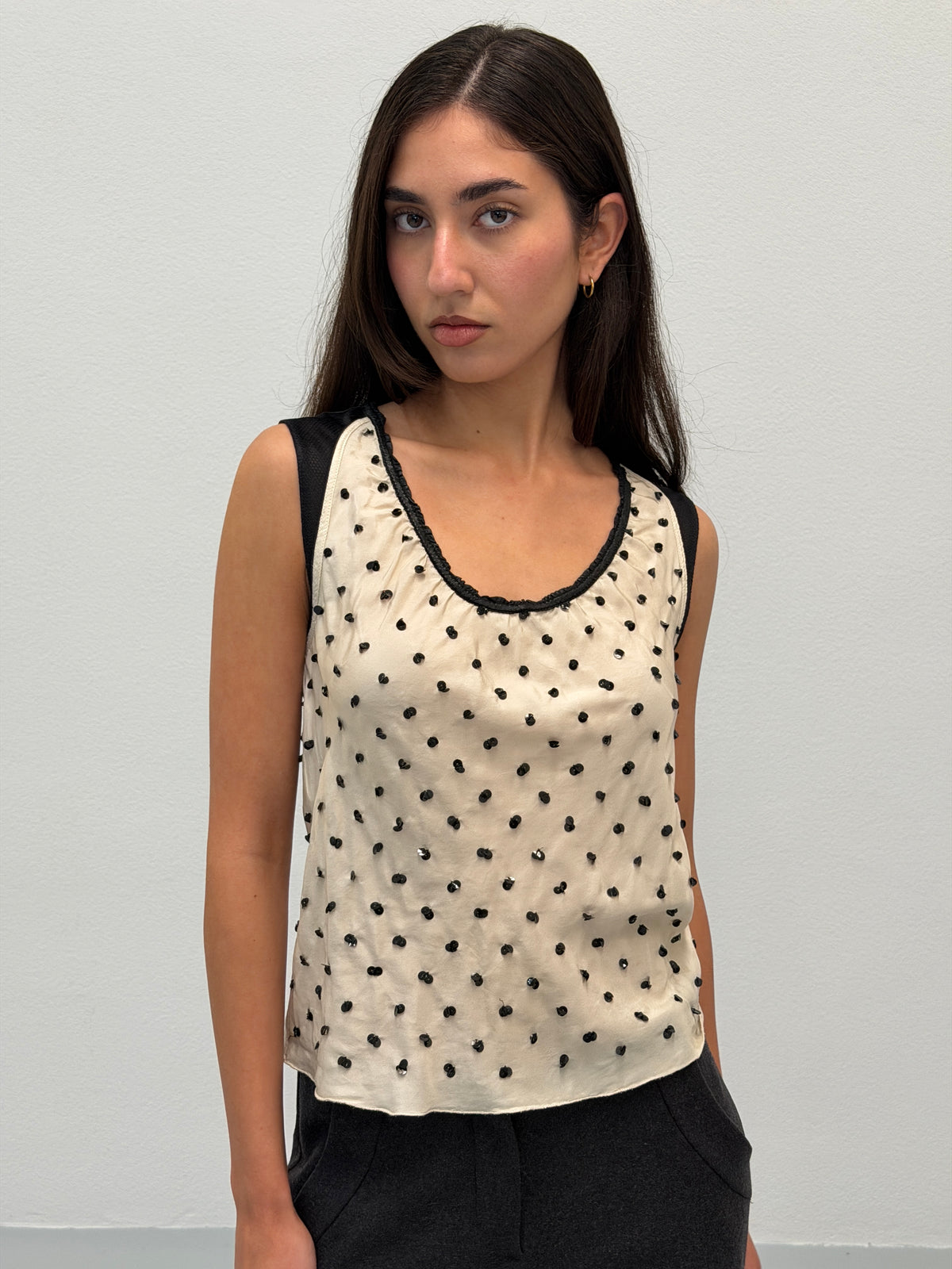 prada spring 2000 sequin blouse