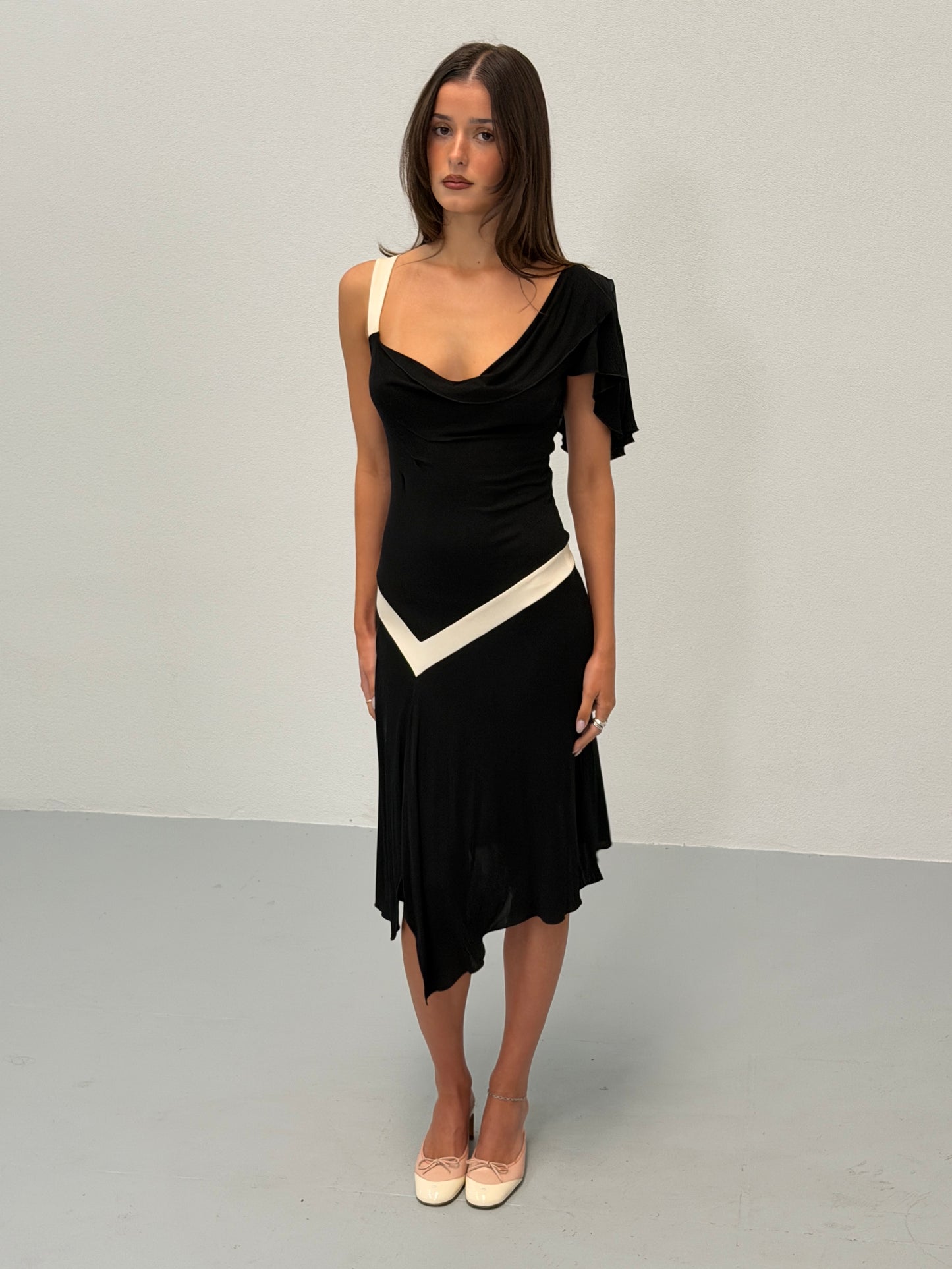 diane von furstenberg spring 2003 marissa cooper asymmetric dress