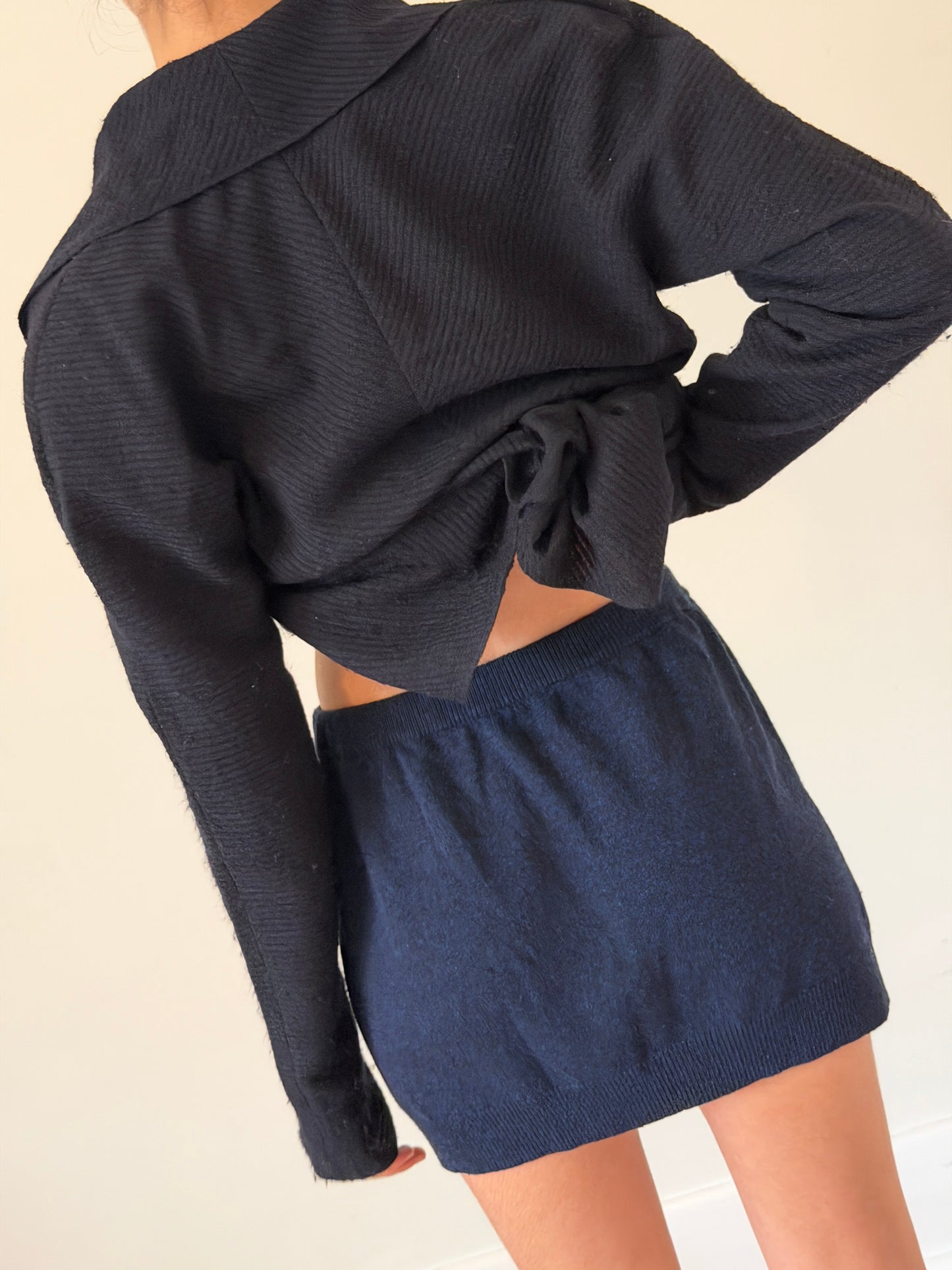 y's yohji yamamoto 2000s knit pocket skirt