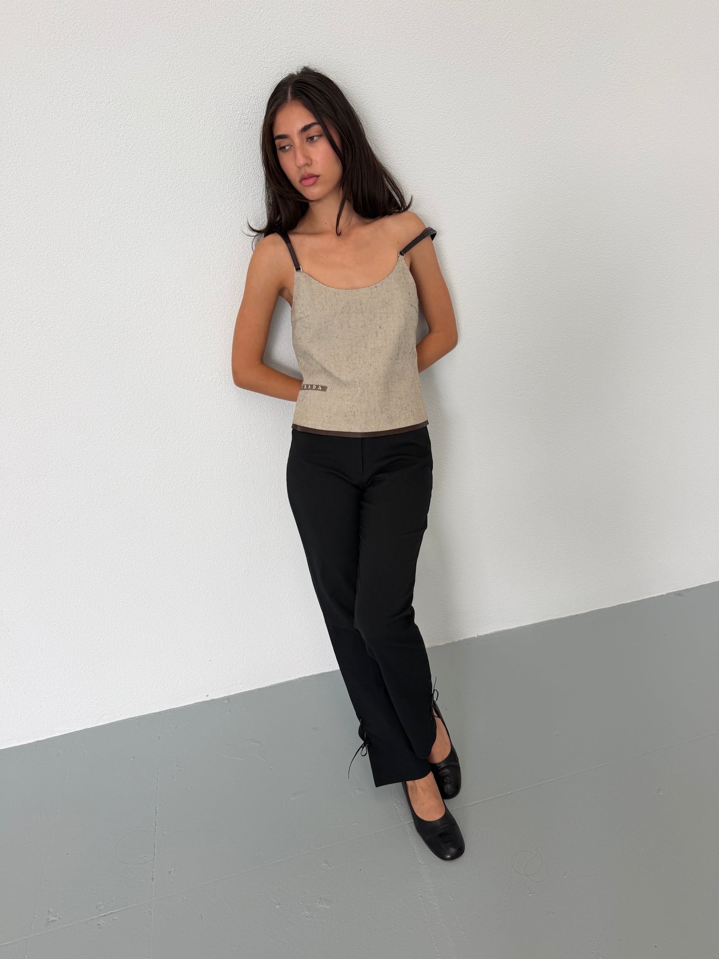 romeo gigli 1990s ribbon tie pants