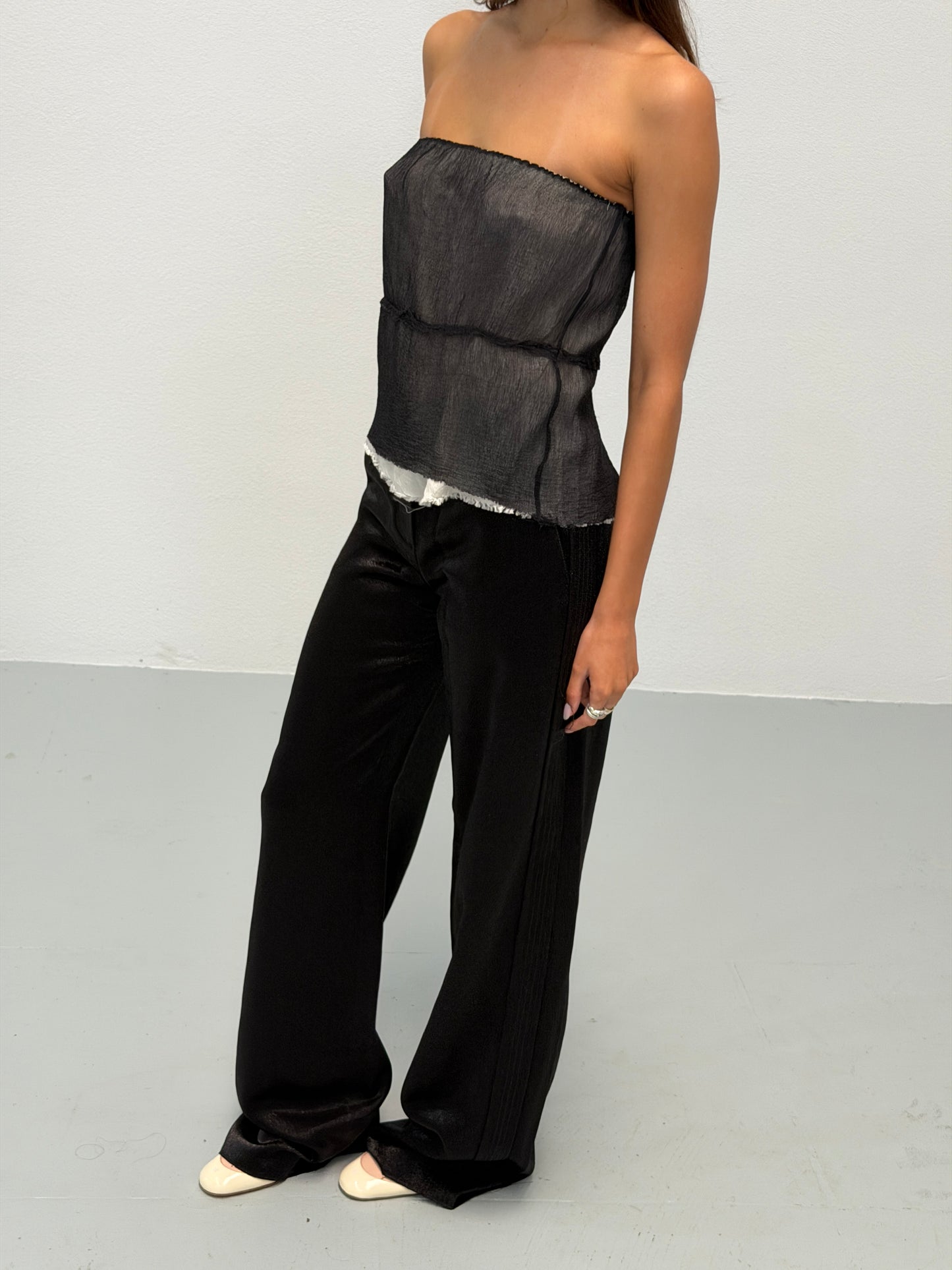 nina ricci 2000s black trousers