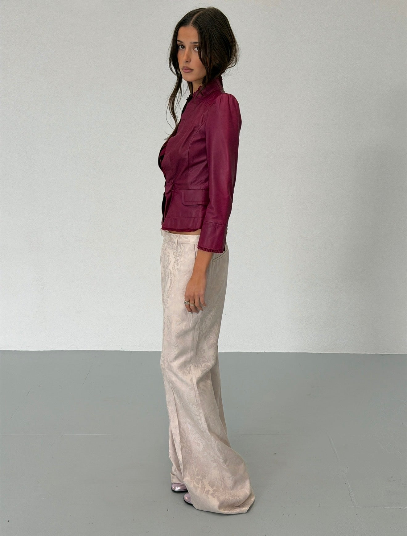 gucci spring 2000 runway damask trousers
