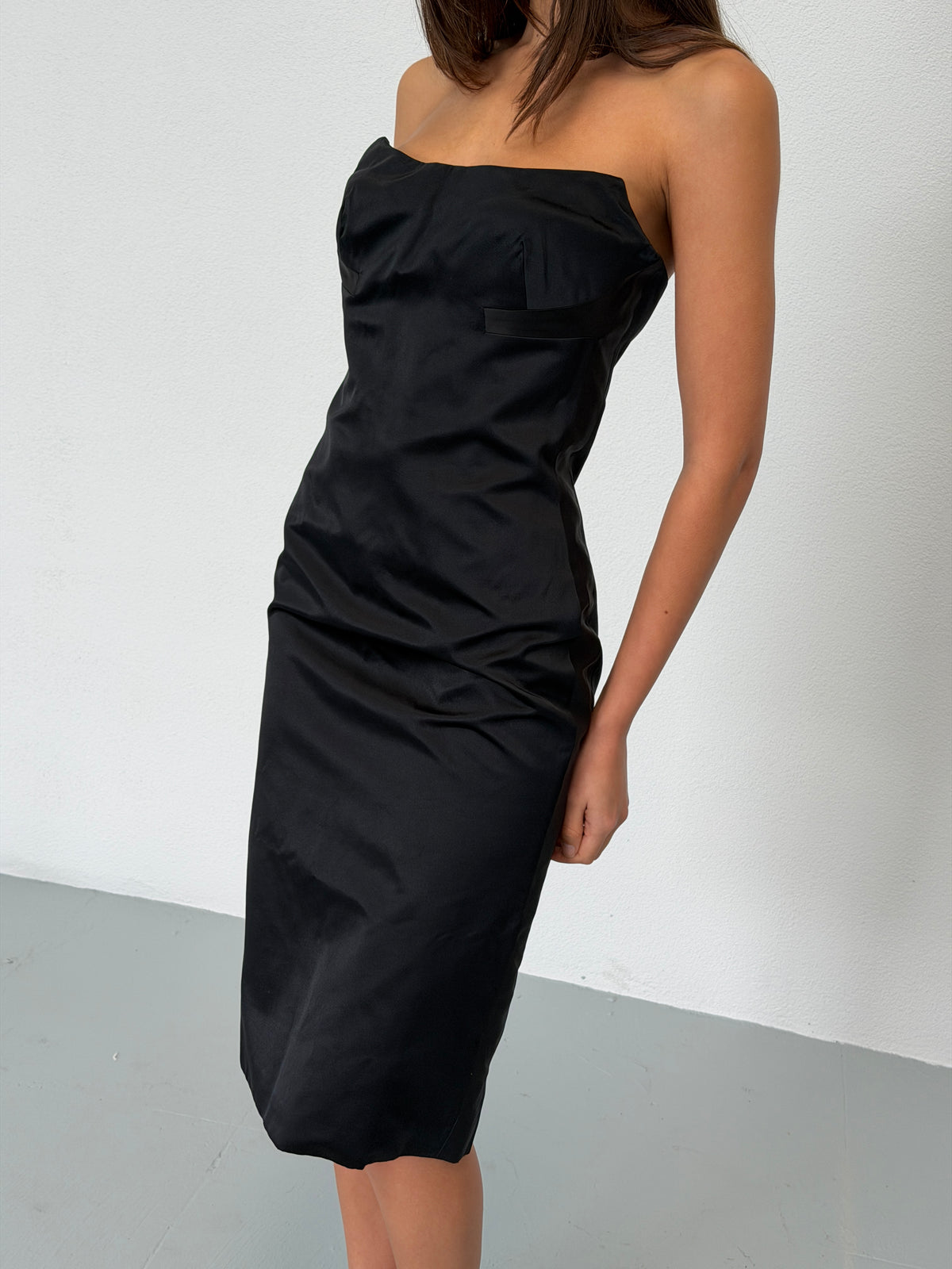 (archival) gucci spring 2001 bustier midi dress