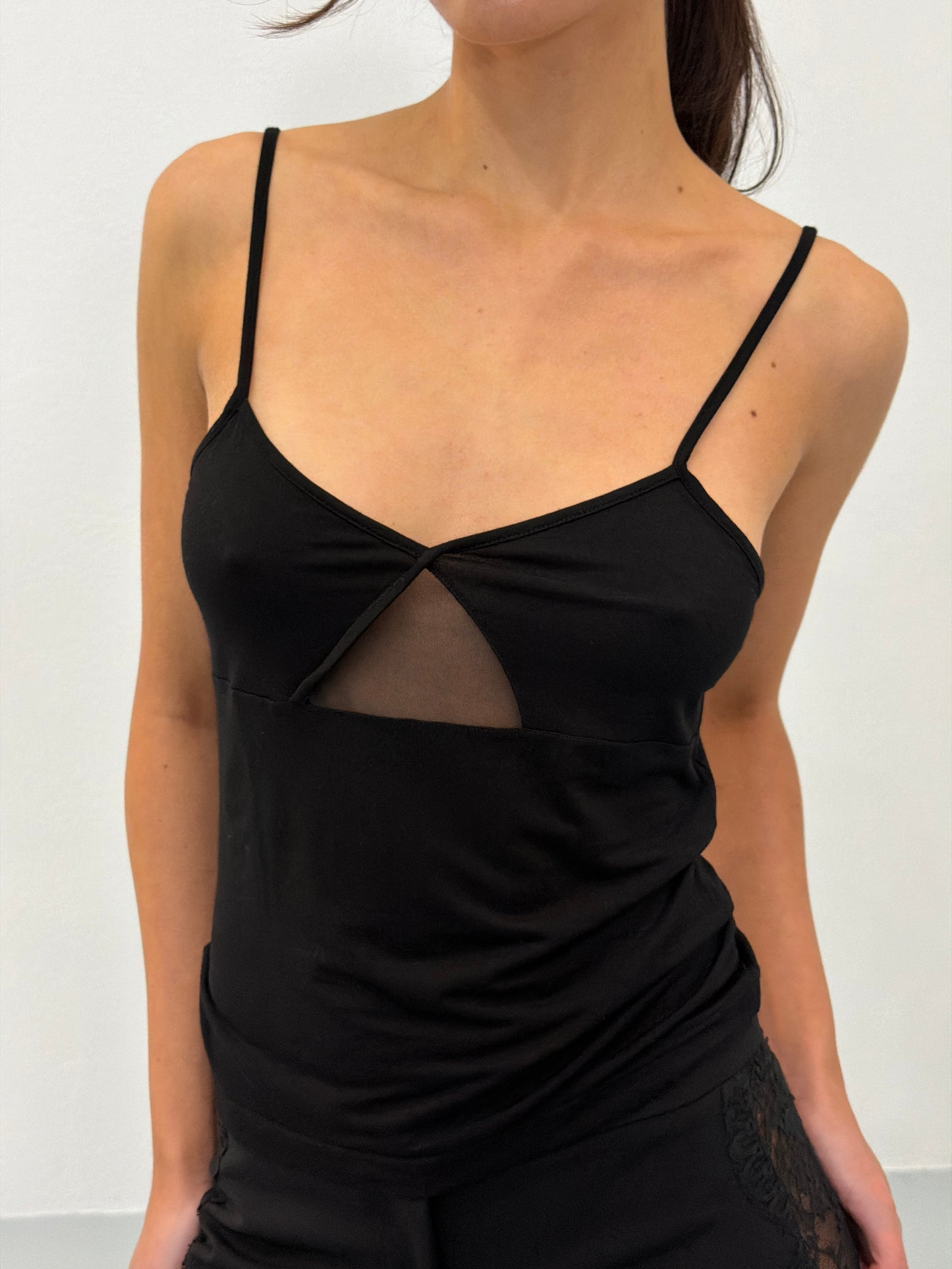 (reserved) fendi 1990s sheer cut camisole