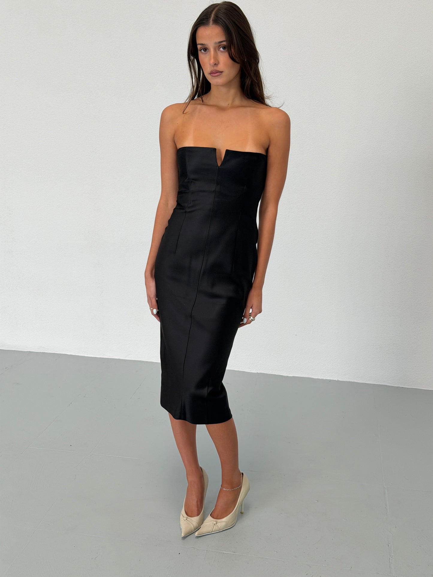 narciso rodriguez 1990s silk dress