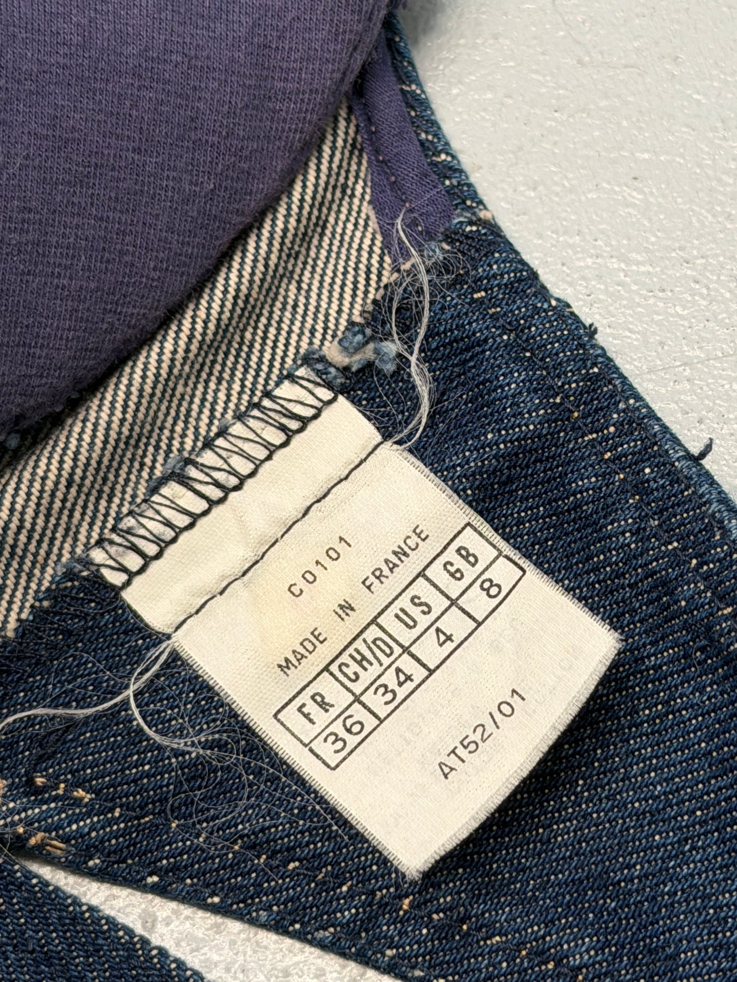 (reserved) alaïa spring 1991 runway denim bustier