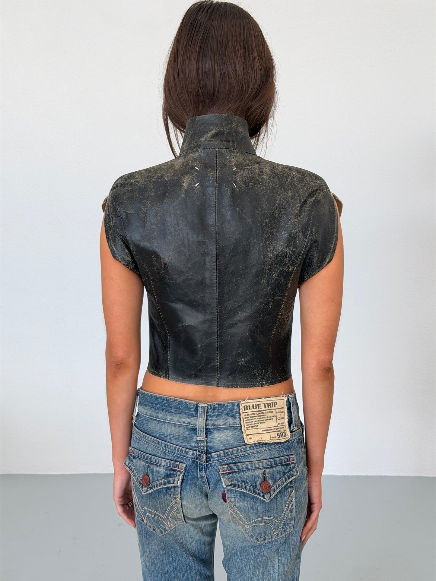 maison margiela spring summer 2012 leather vest