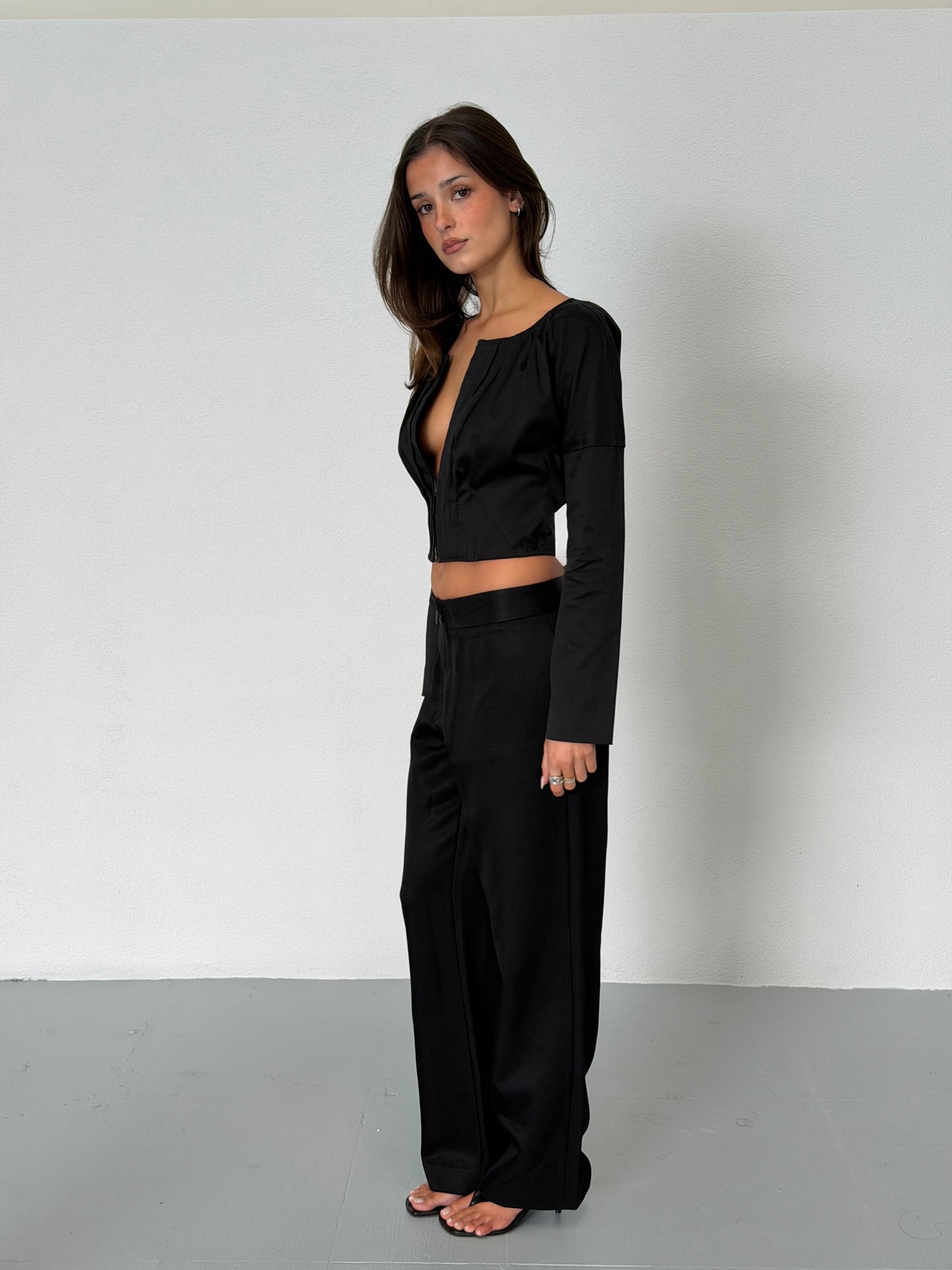 gucci spring summer 1999 black trousers