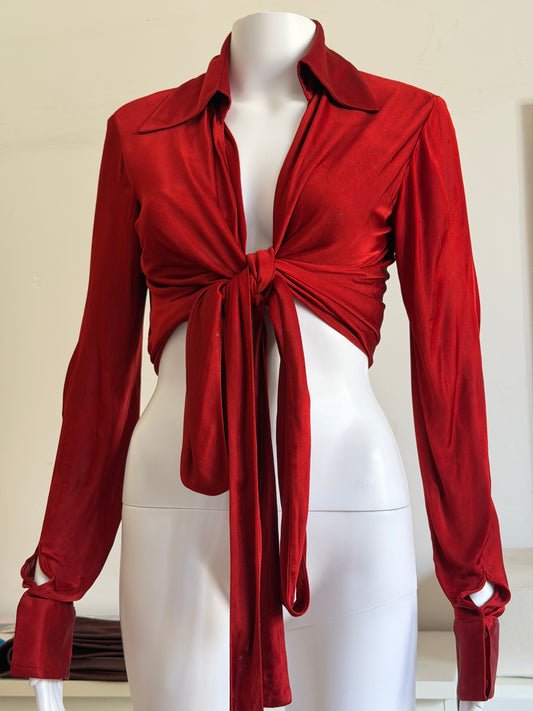 gucci spring summer 1996 wrap top (scarlett)