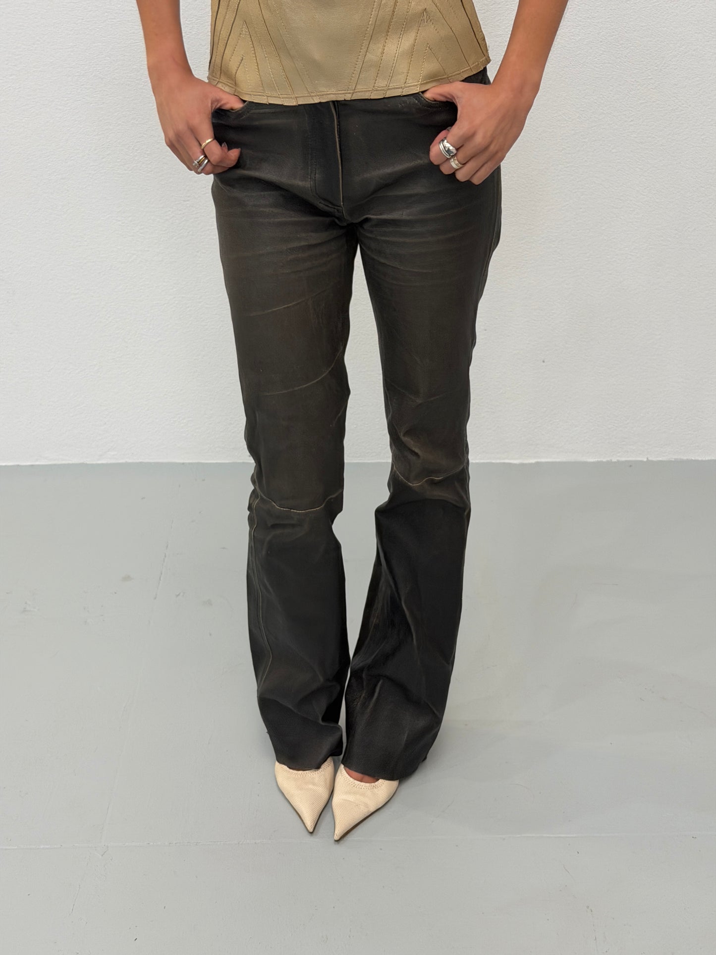 jitrois 2000s leather pants