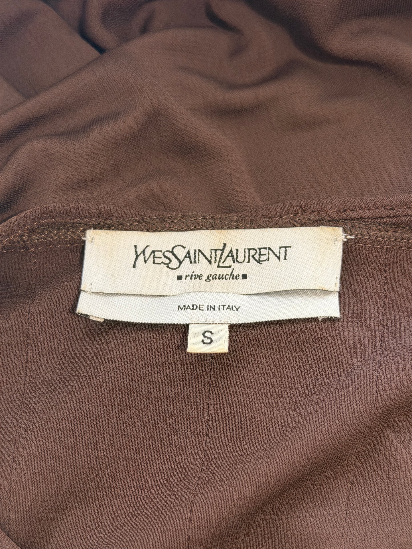 (rare) yves saint laurent spring summer 2003 silk dress