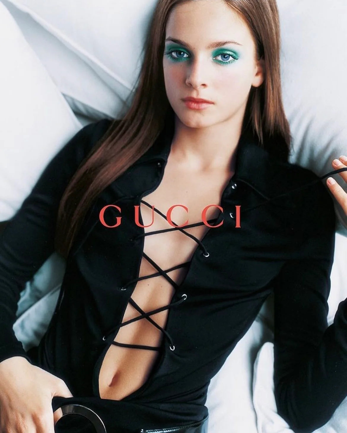 (rare) gucci by tom ford spring summer 1996 lace up dress