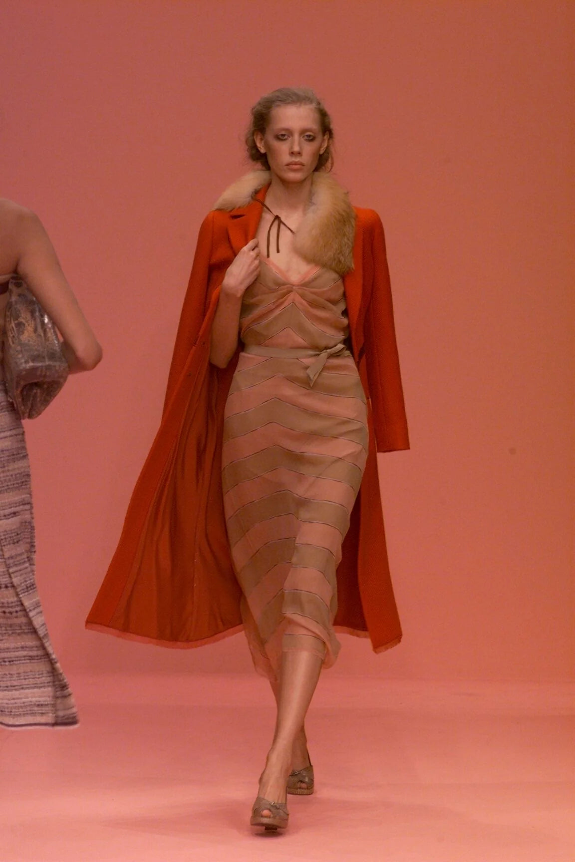(archival) prada fall 2000 runway silk dress