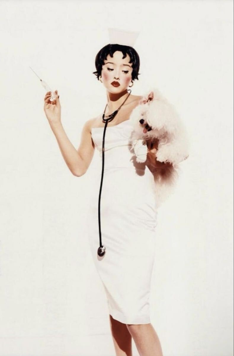 (archival) gucci spring 2001 bustier midi dress