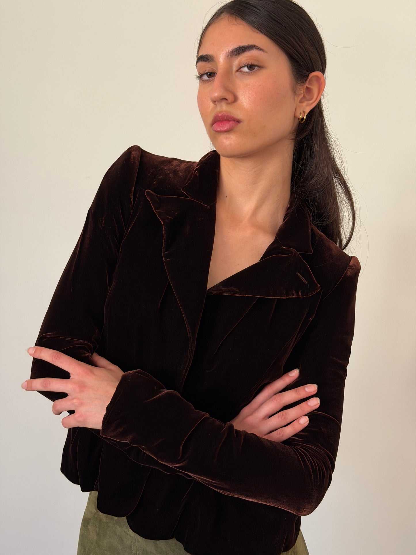 ysl fall 2003 by tom ford velour jacket