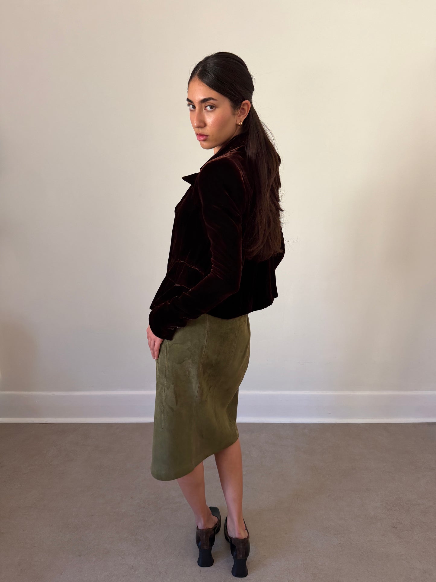 ysl fall 2003 by tom ford velour jacket