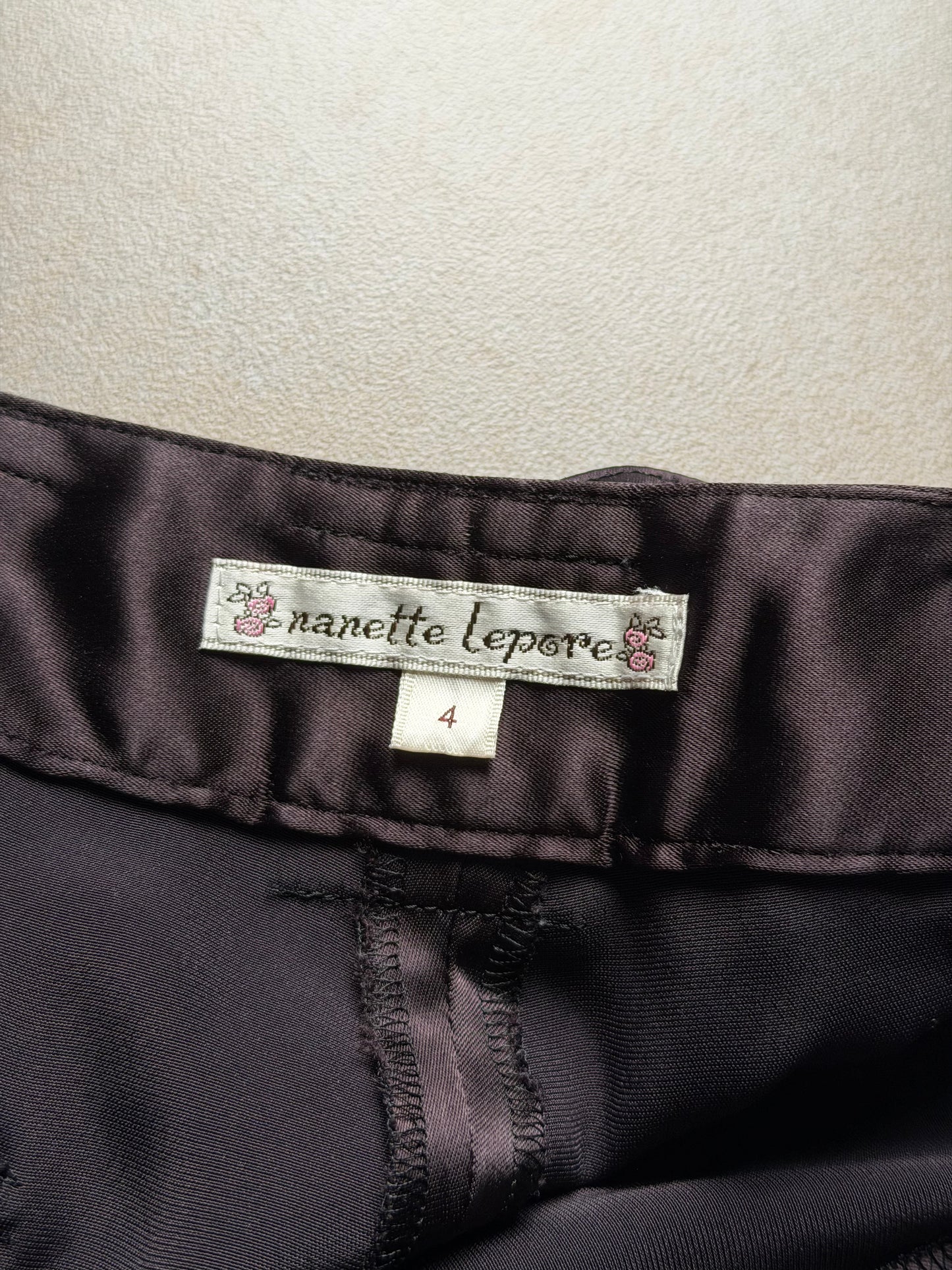 2000s nanette lepore silk-like capris