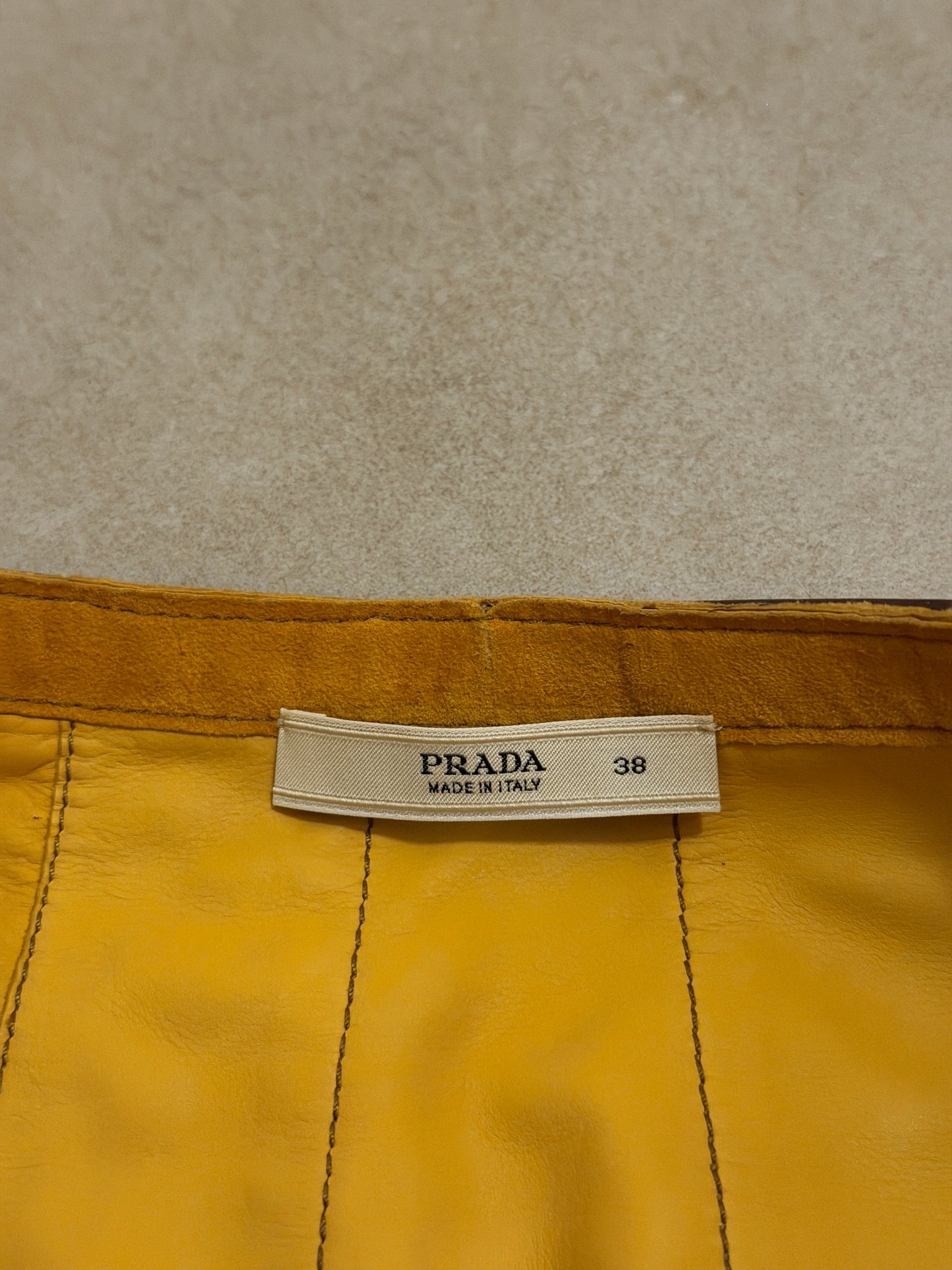 prada spring 2005 suede skirt