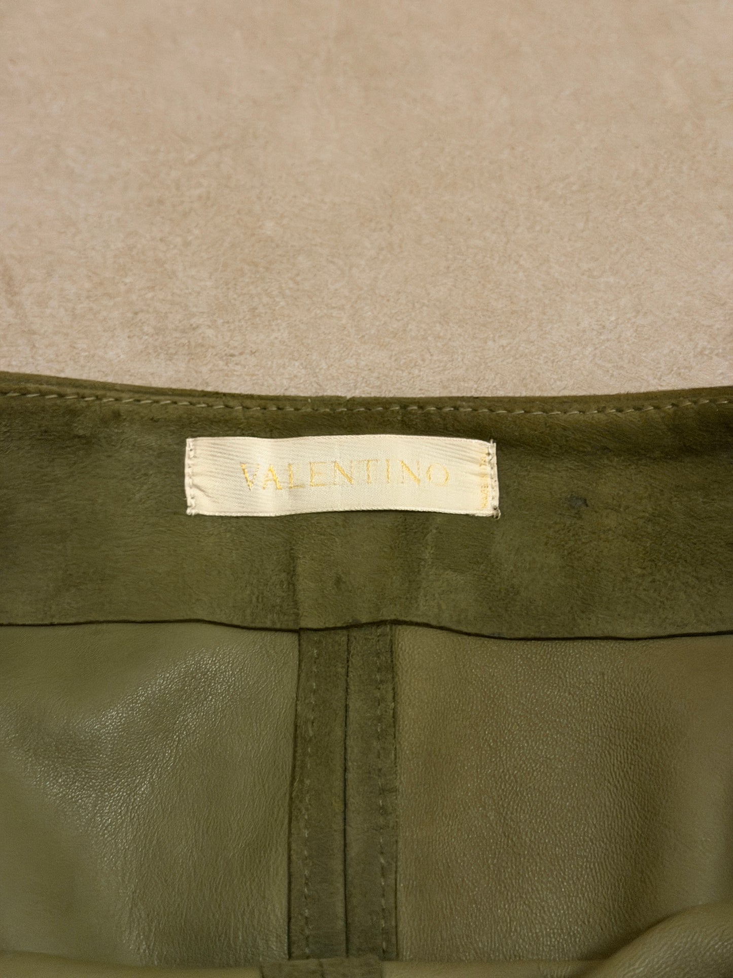 90s valentino suede skirt