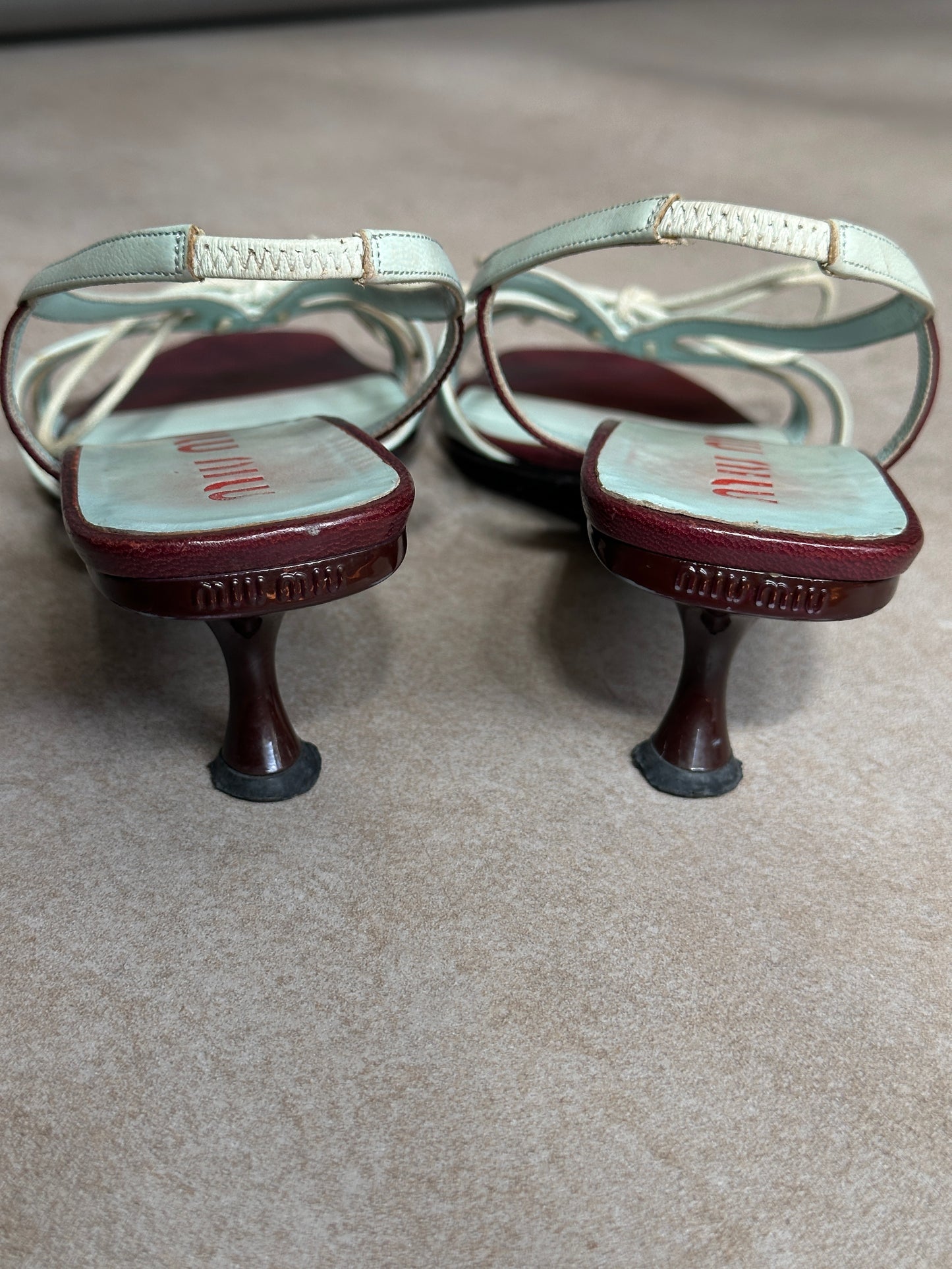 (rare) miu miu ss 2000 butterfly heels