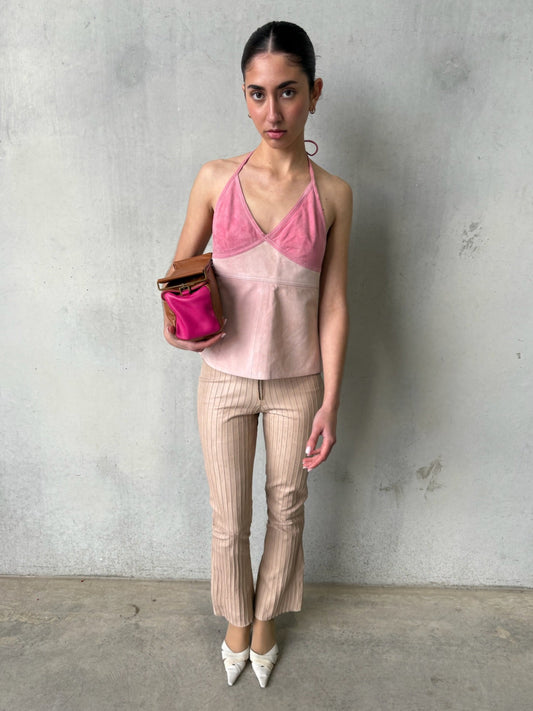 vintage coach suede halter