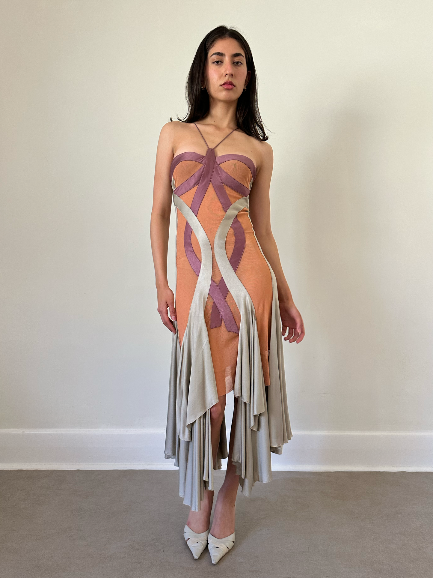 (permanent collection) stella mccartney spring summer 2004 satin panel dress