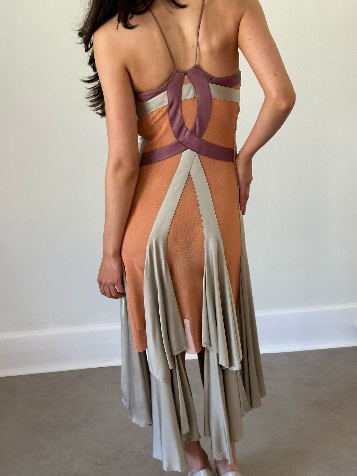 (permanent collection) stella mccartney spring summer 2004 satin panel dress