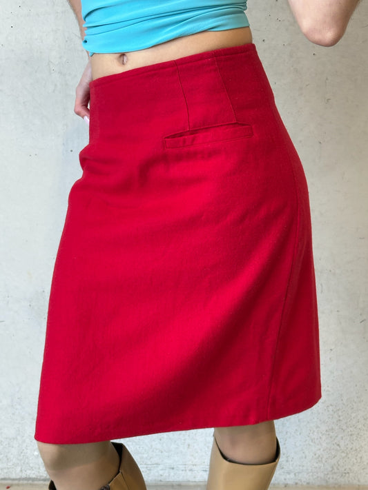 vintage wool skirt