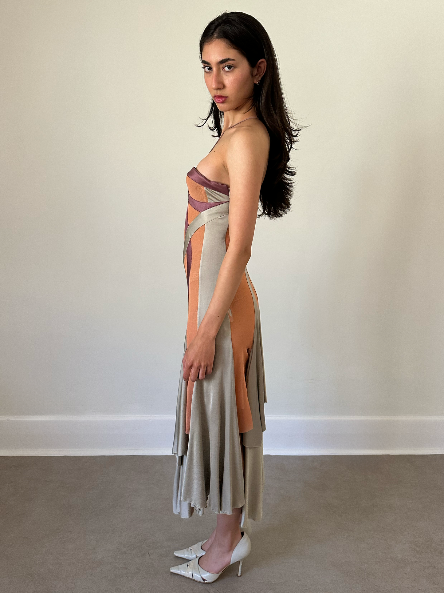 (permanent collection) stella mccartney spring summer 2004 satin panel dress