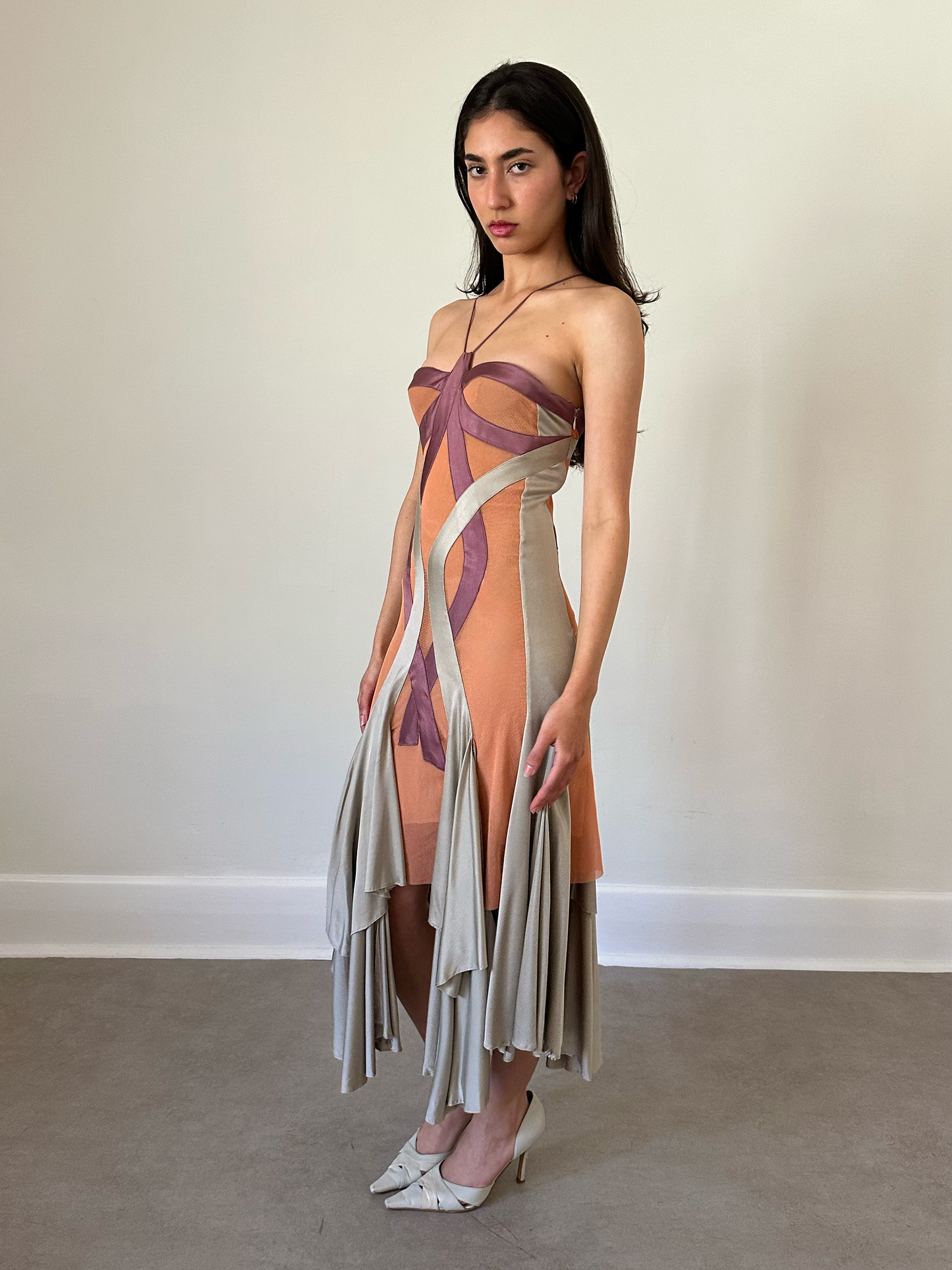 (permanent collection) stella mccartney spring summer 2004 satin panel dress