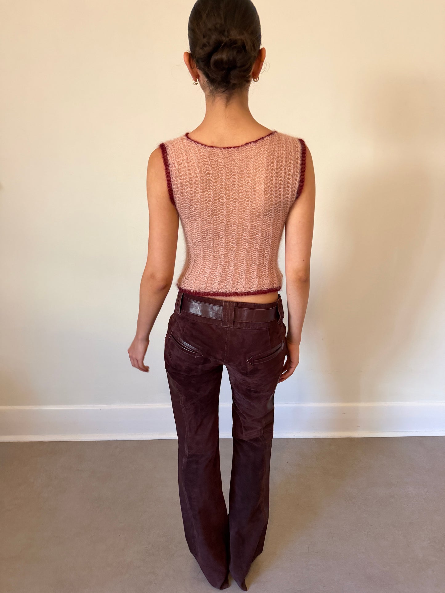 dolce & gabbana fall winter 2001 leather pants