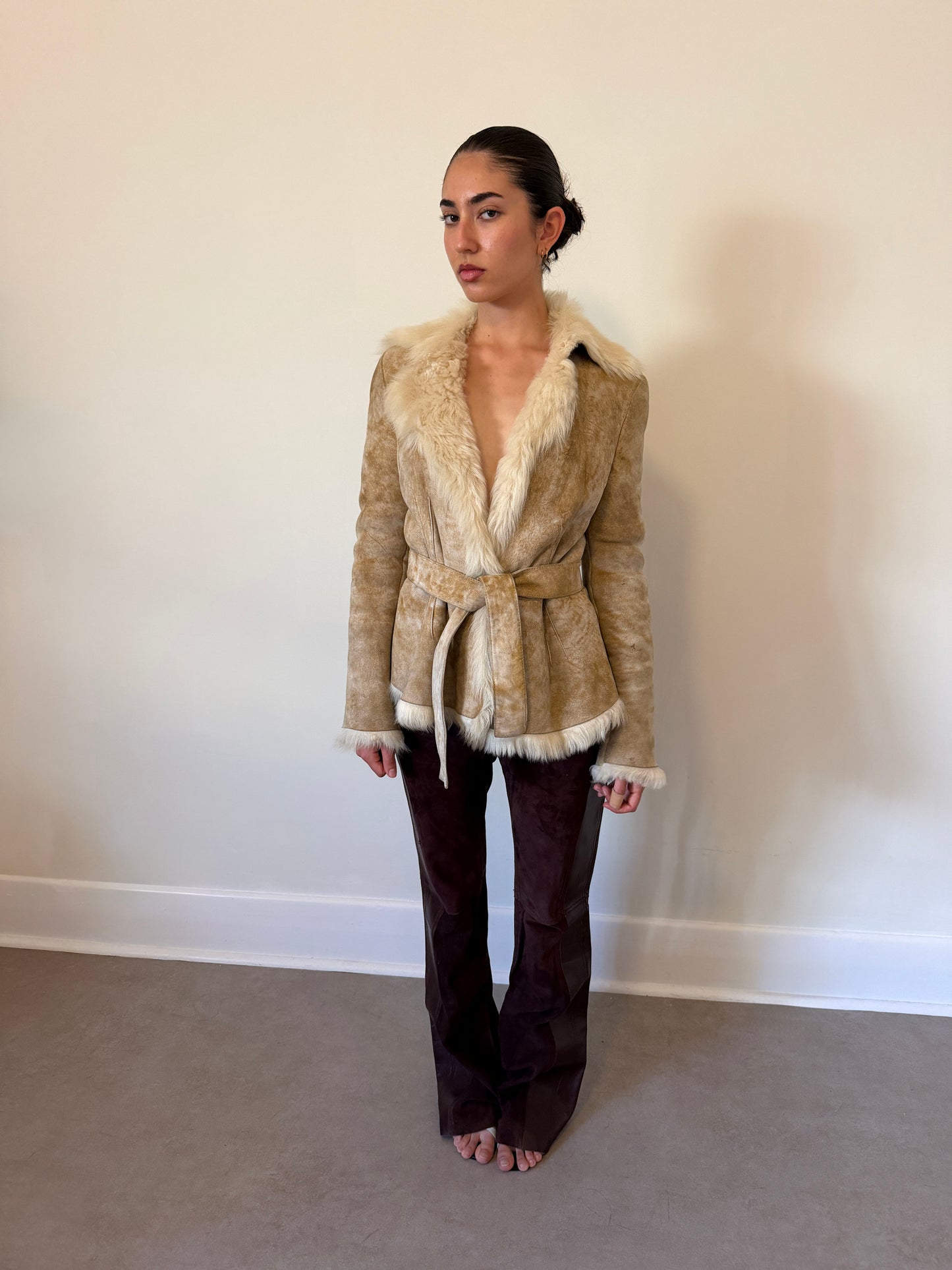(rare) gucci fall winter 2002 by tom ford shearling jacket