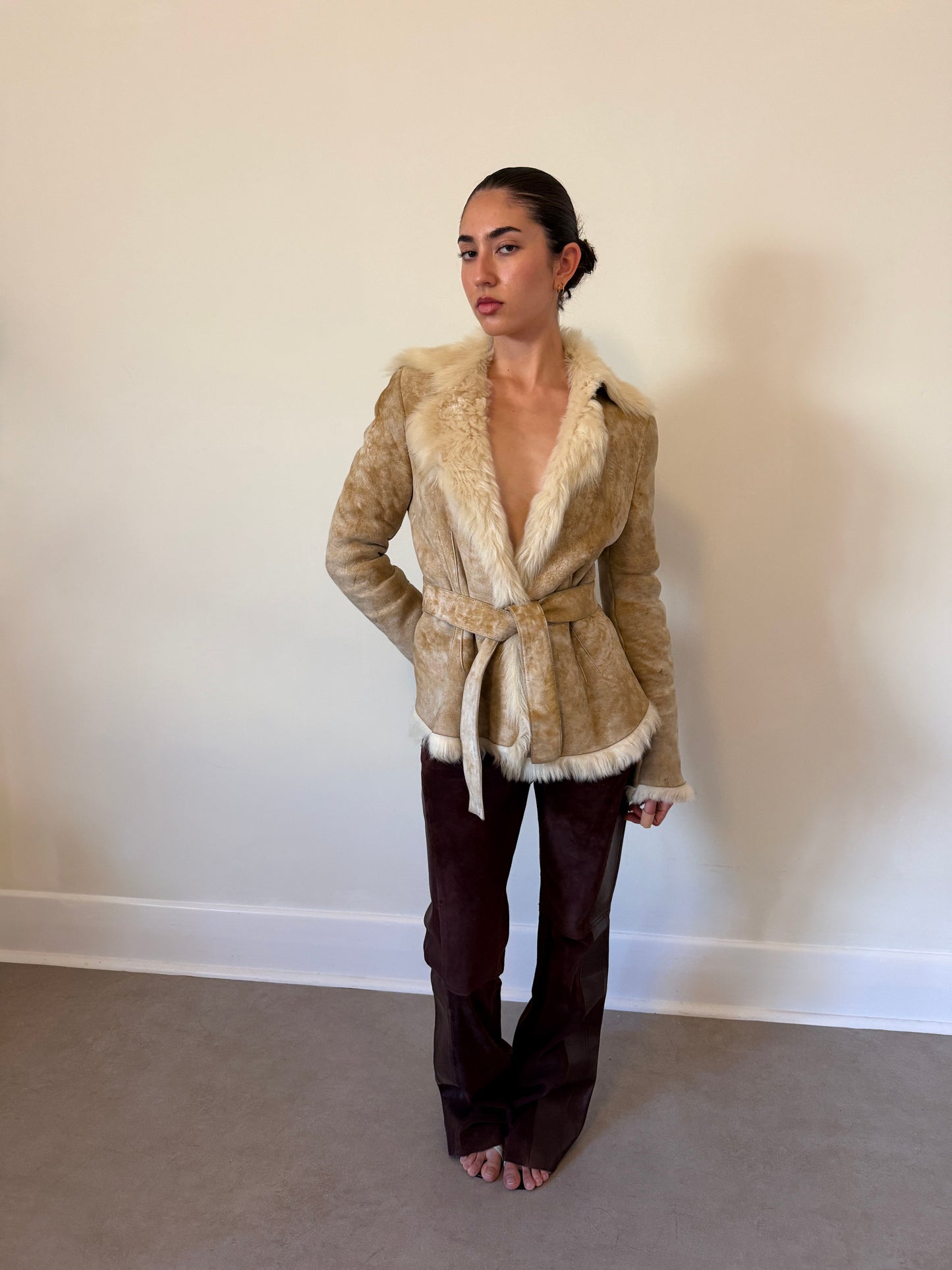 (rare) gucci fall winter 2002 by tom ford shearling jacket