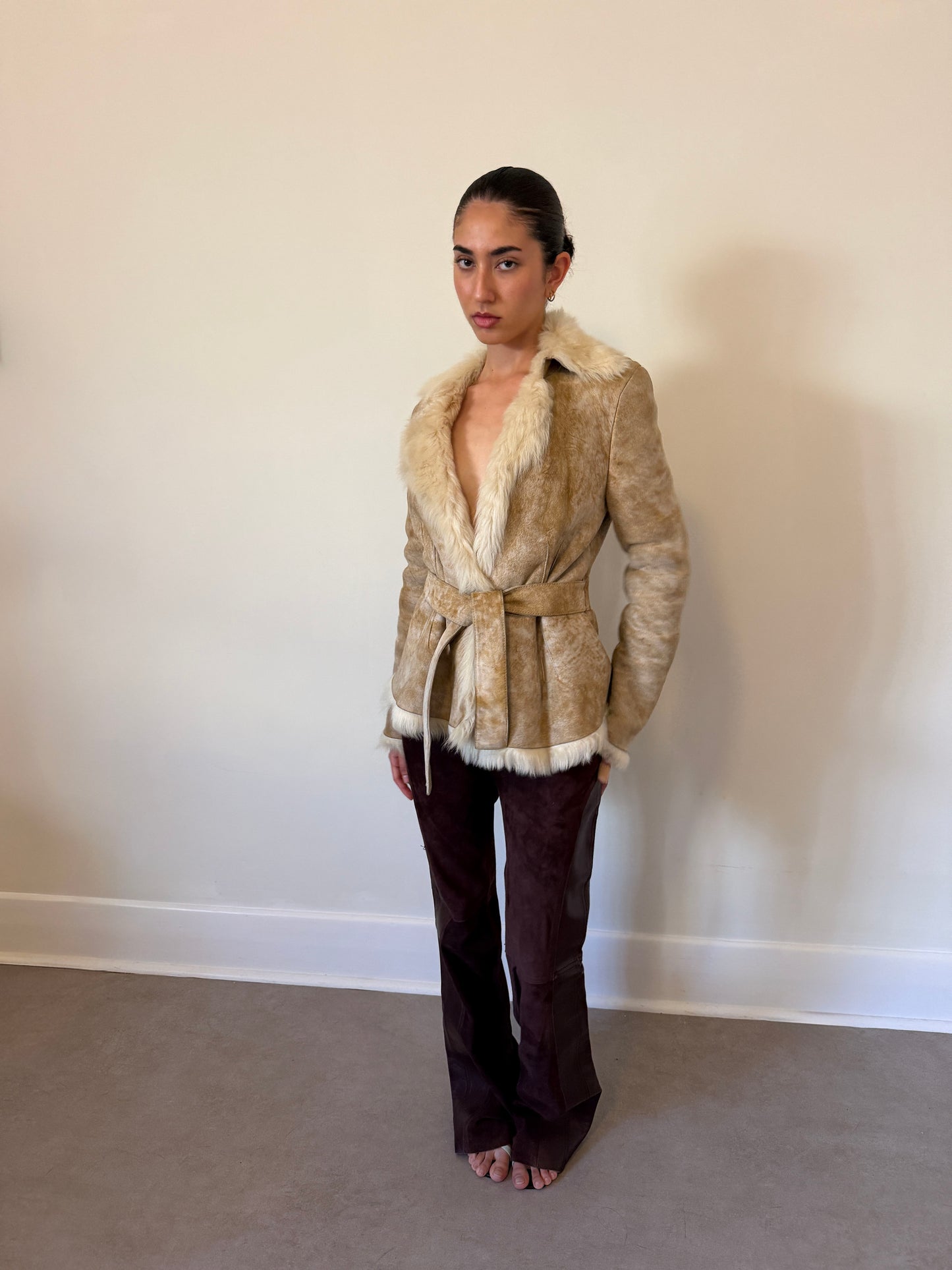 (rare) gucci fall winter 2002 by tom ford shearling jacket