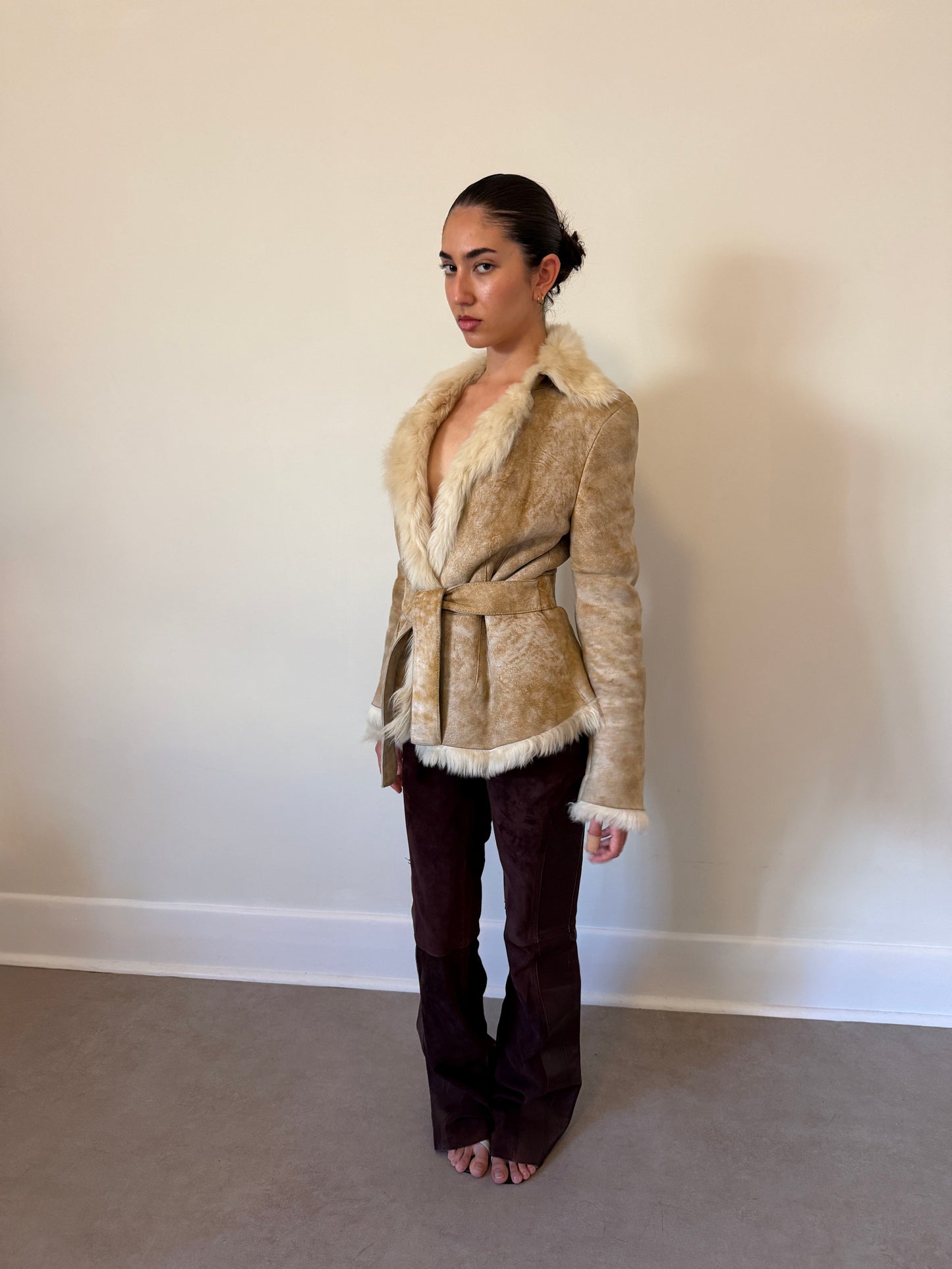 (rare) gucci fall winter 2002 by tom ford shearling jacket