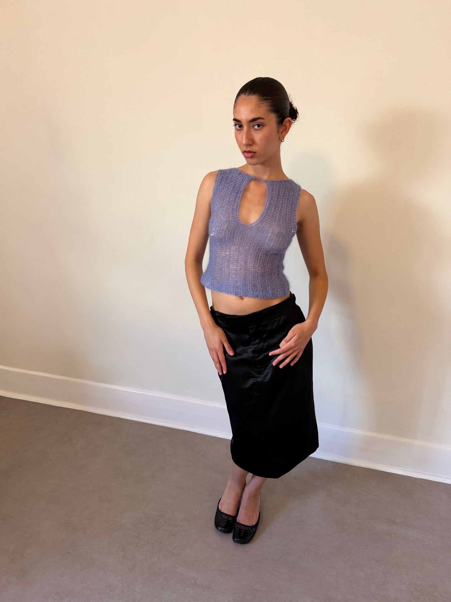 (rare) gucci fall winter 2001 by tom ford satin skirt