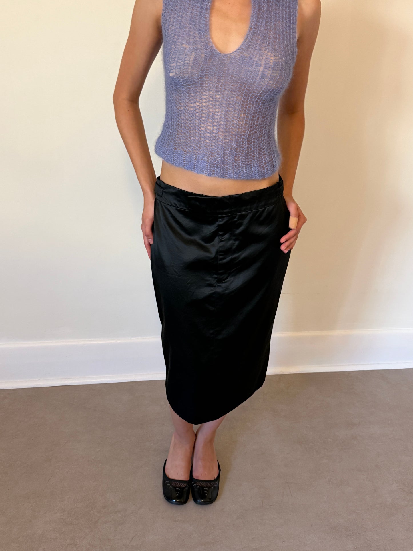 (rare) gucci fall winter 2001 by tom ford satin skirt